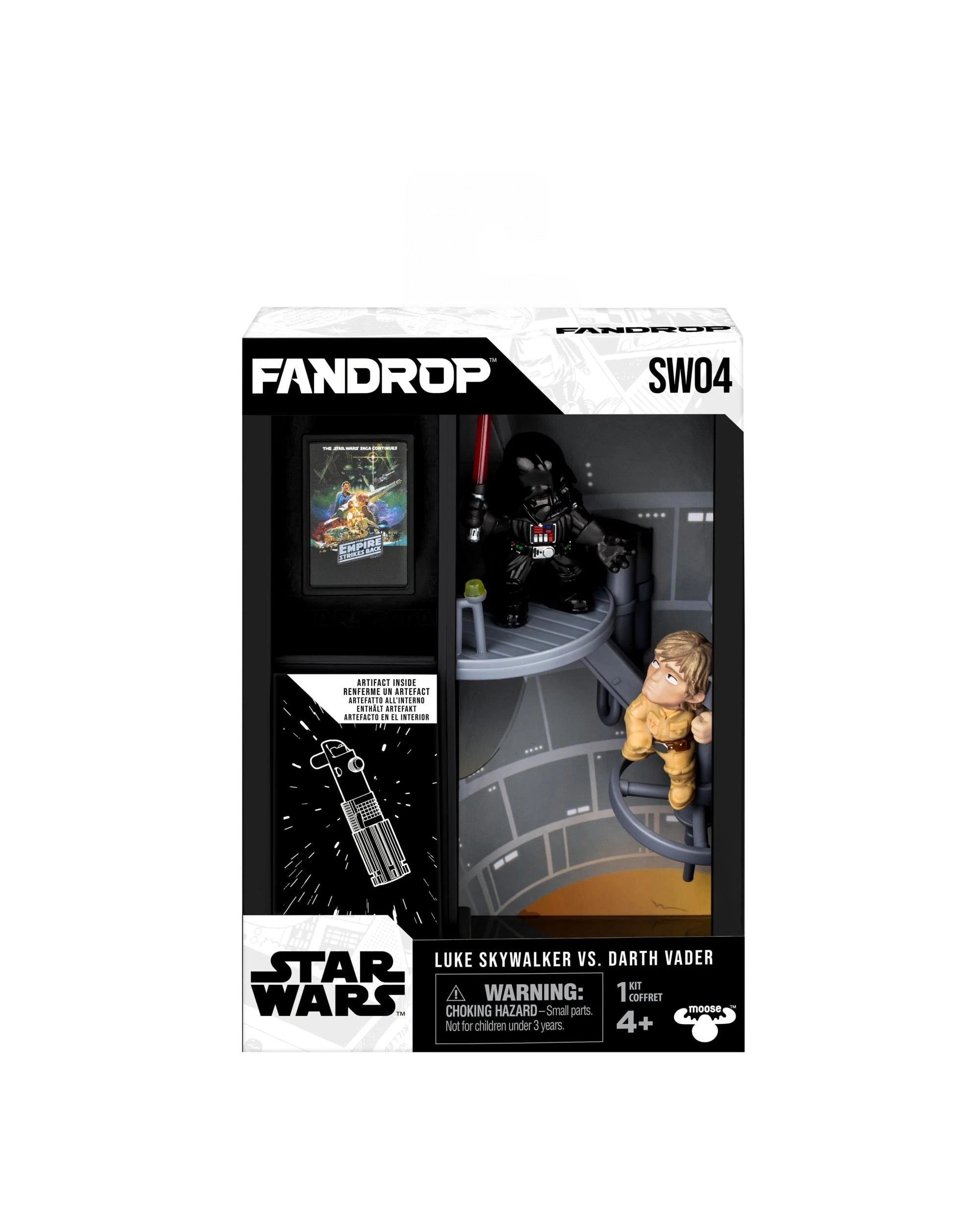 1 Fandrop Star Wars SW04 Luke Skywalker vs Darth Vader 2 Figure Diorama, 1 of 7