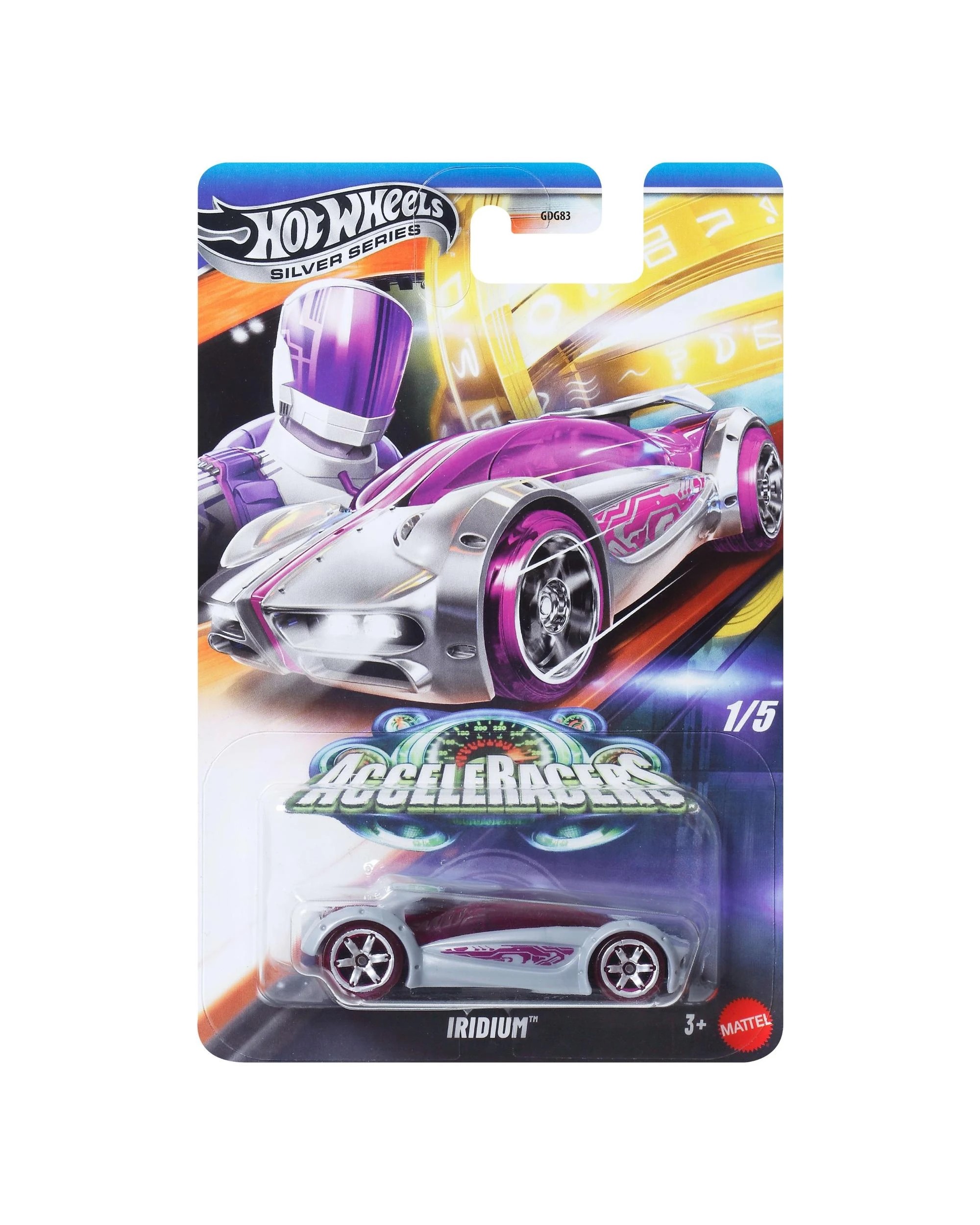 1 Hot Wheels Silver Series AcceleRacers Iridium Diecast Vehicle, 1 of 5