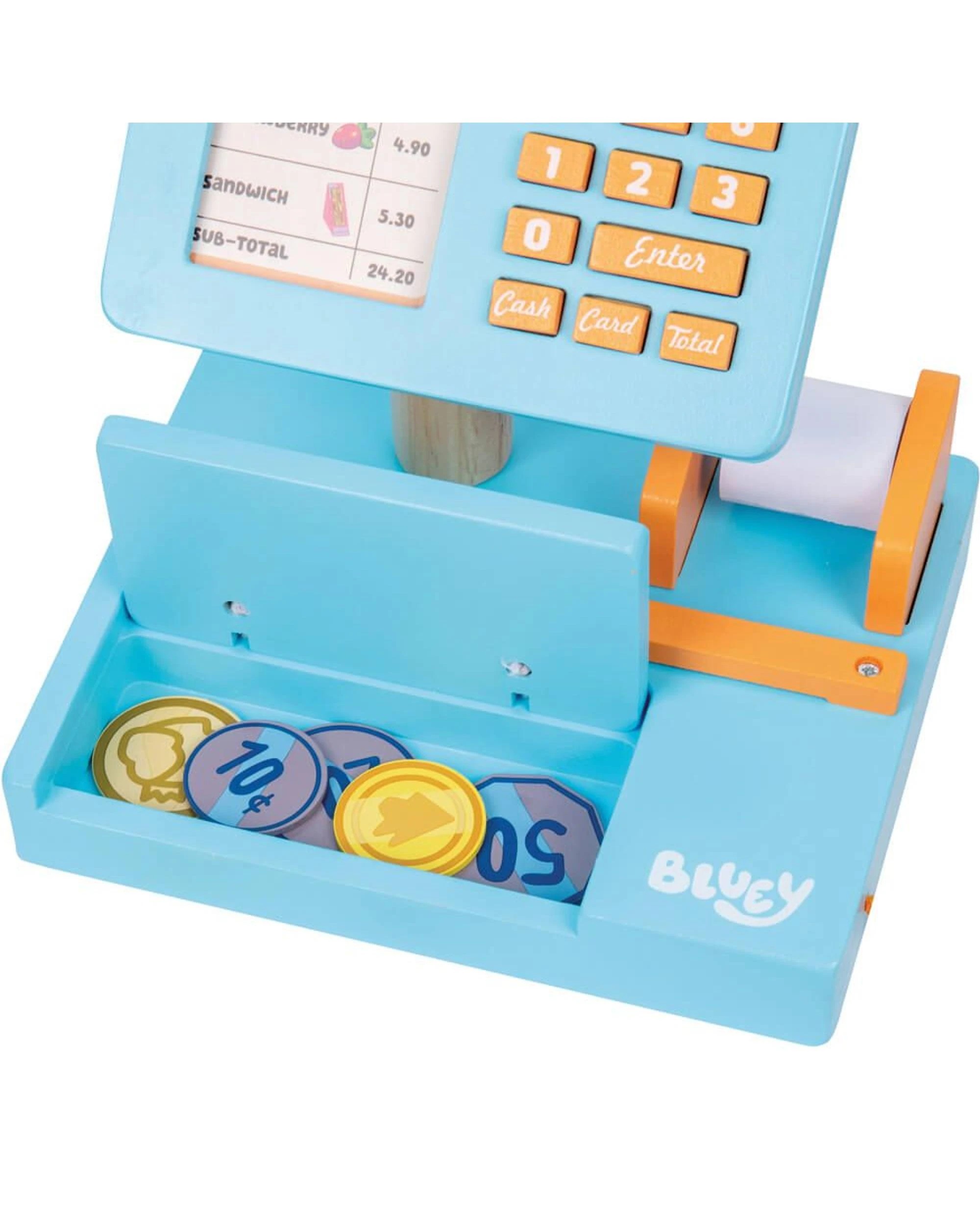 4 Bluey Wooden Cash Register Playset, 4 of 7