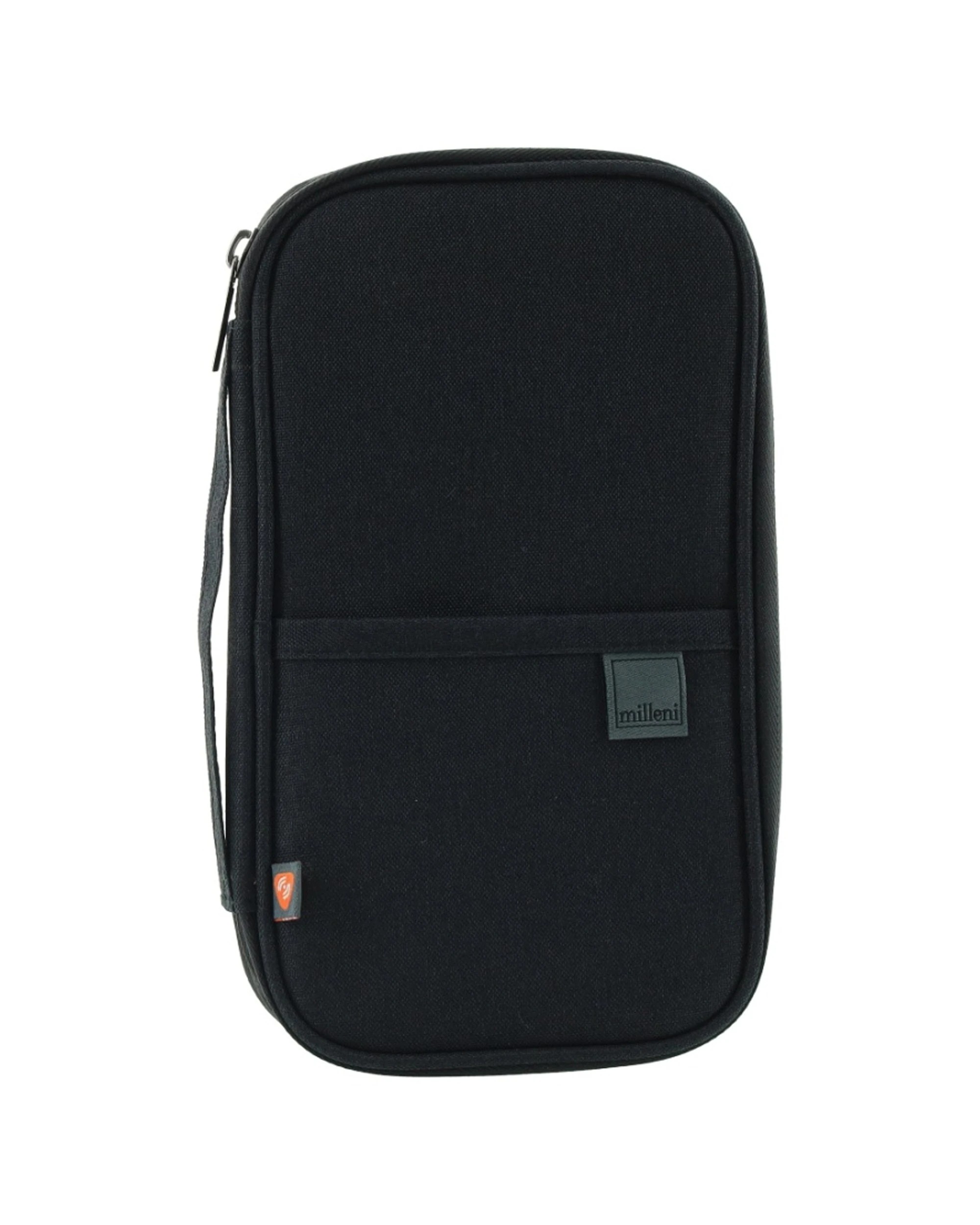 3 Milleni Travel RFID Blocking Passport Holder With Numerous Compartments - Black, 3 of 4