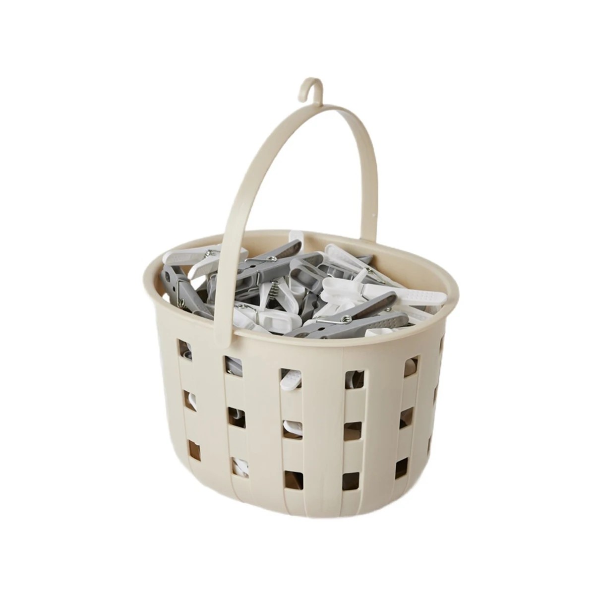 3 Trellis Peg Basket - Beige, 3 of 4