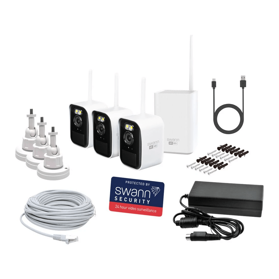 8 Swann MaxRanger4K Mini Long Range Wireless Security Cam 3 PK, 8 of 8