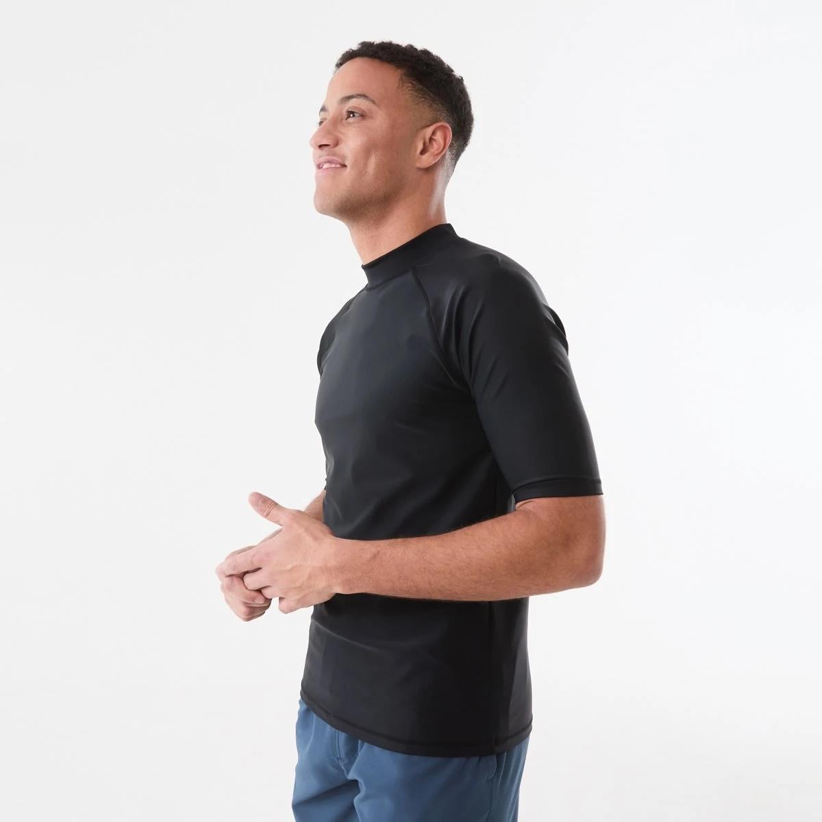 2 Short Sleeve Rash Vest BLACK, 2 of 5