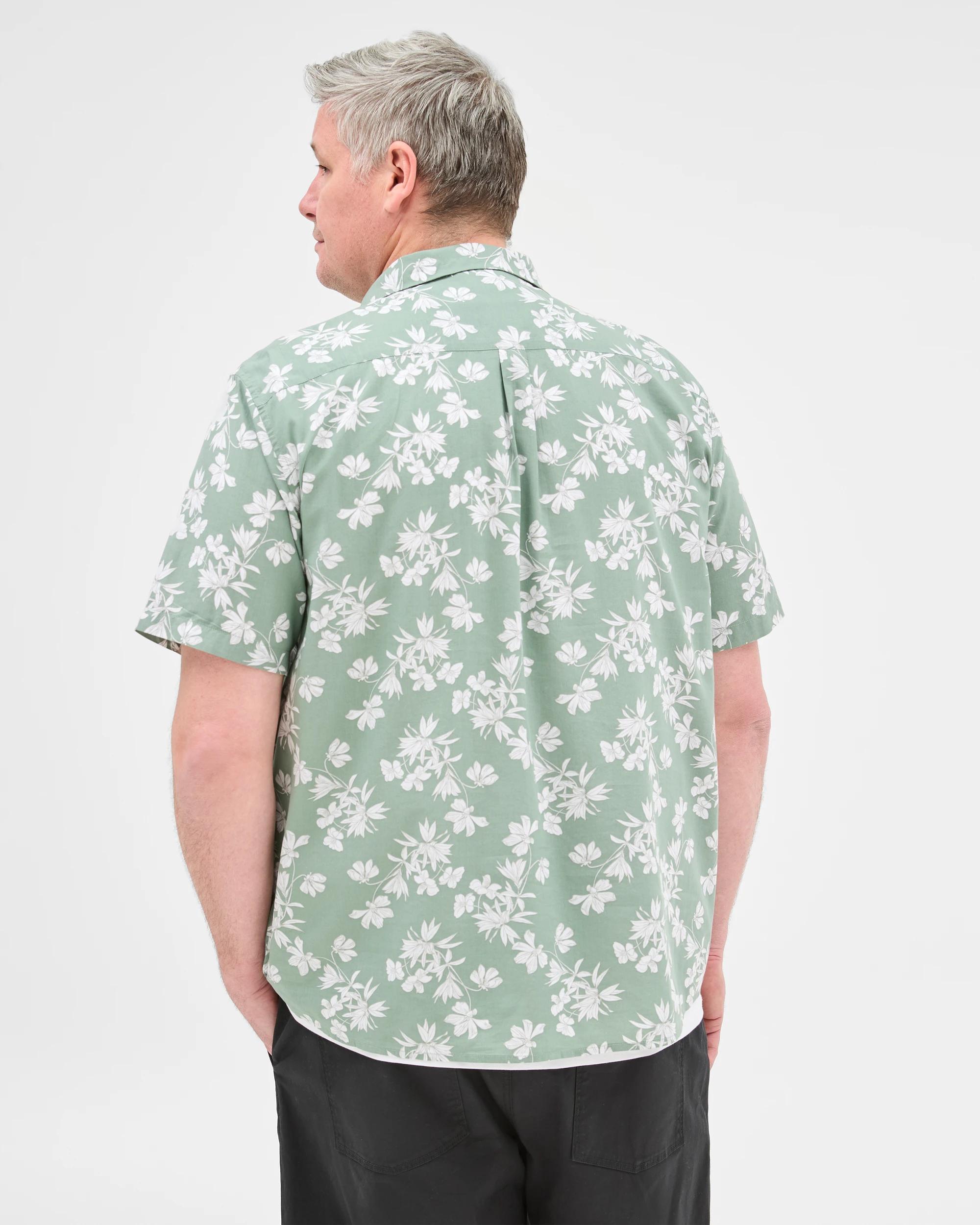 4 Target Plus Size Australian Cotton Blend Print Shirt SEA SPRAY, 4 of 6