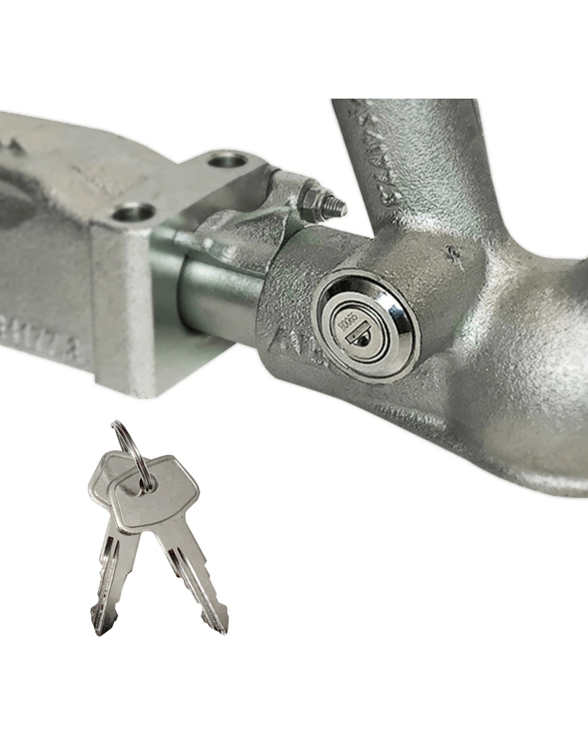 3 Alko Lockable Coupling 2 Tonne Override 614054LPL - Grey, 3 of 4