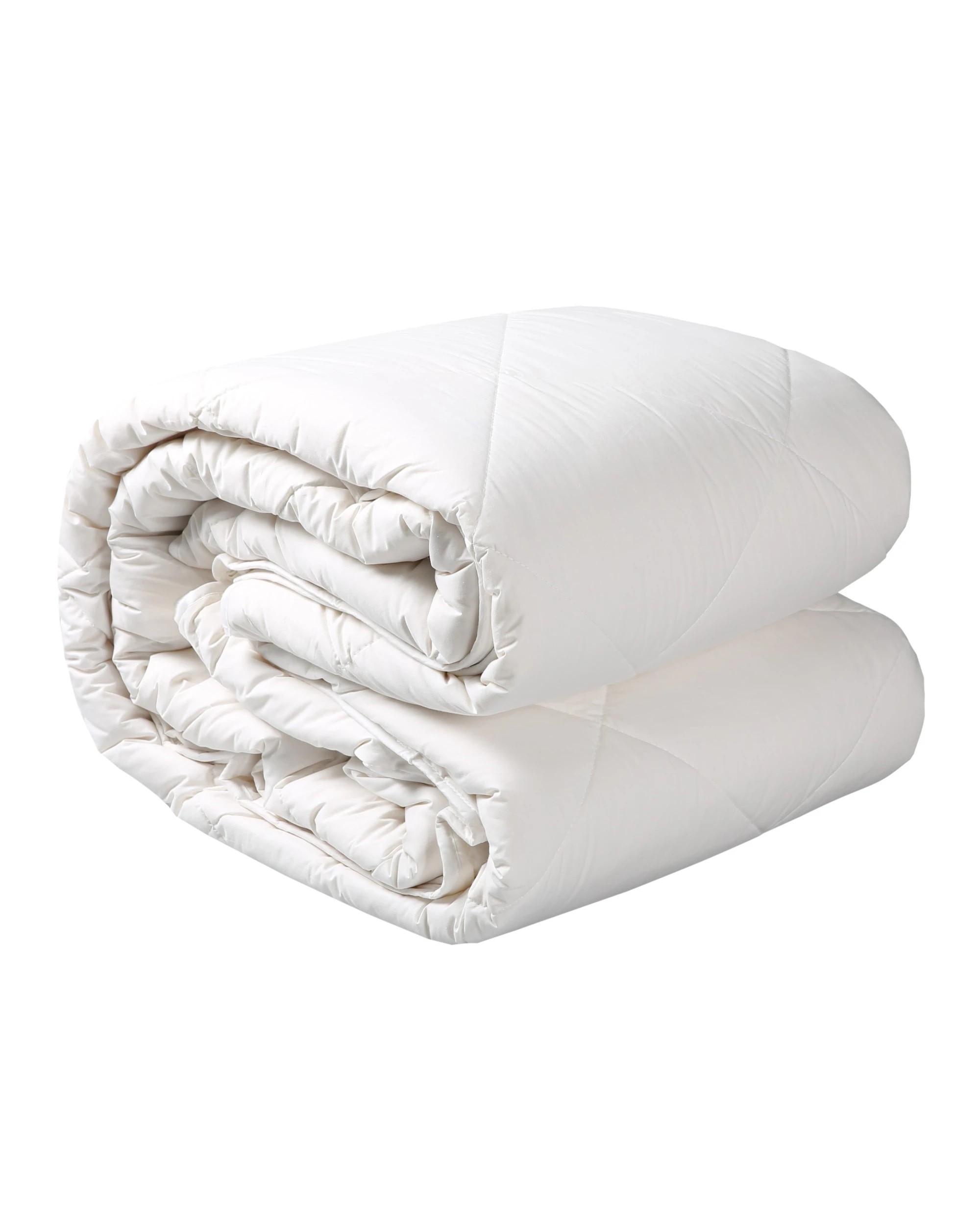2 Dreamaker All Seasons 2 Piece Australian Washable Wool Quilt - Single Bed - White, 2 of 4