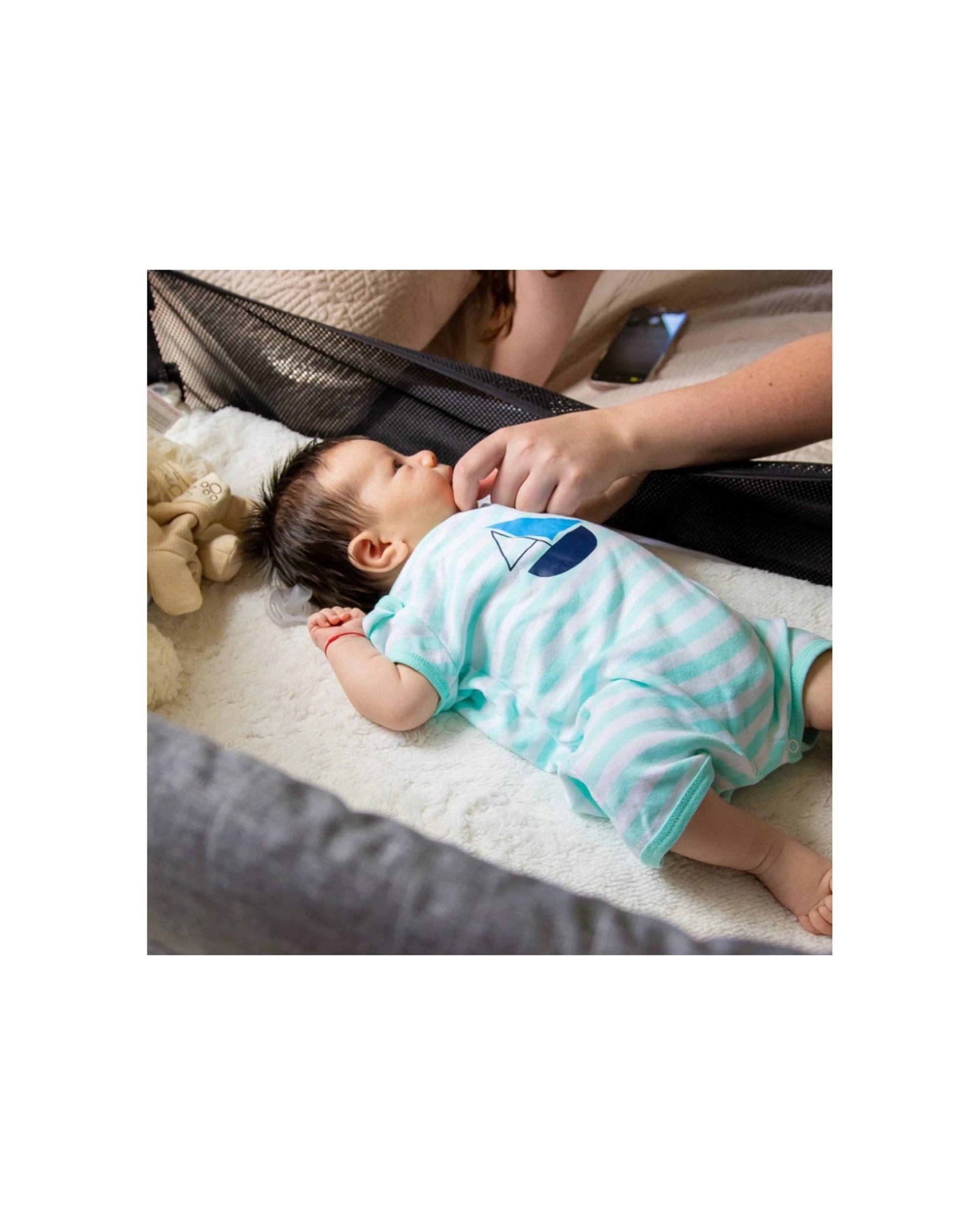 2 VeeBee Close To Me Co-Sleeper Bed Adjustable Height Mattress Sheet Included - Grey, 2 of 9