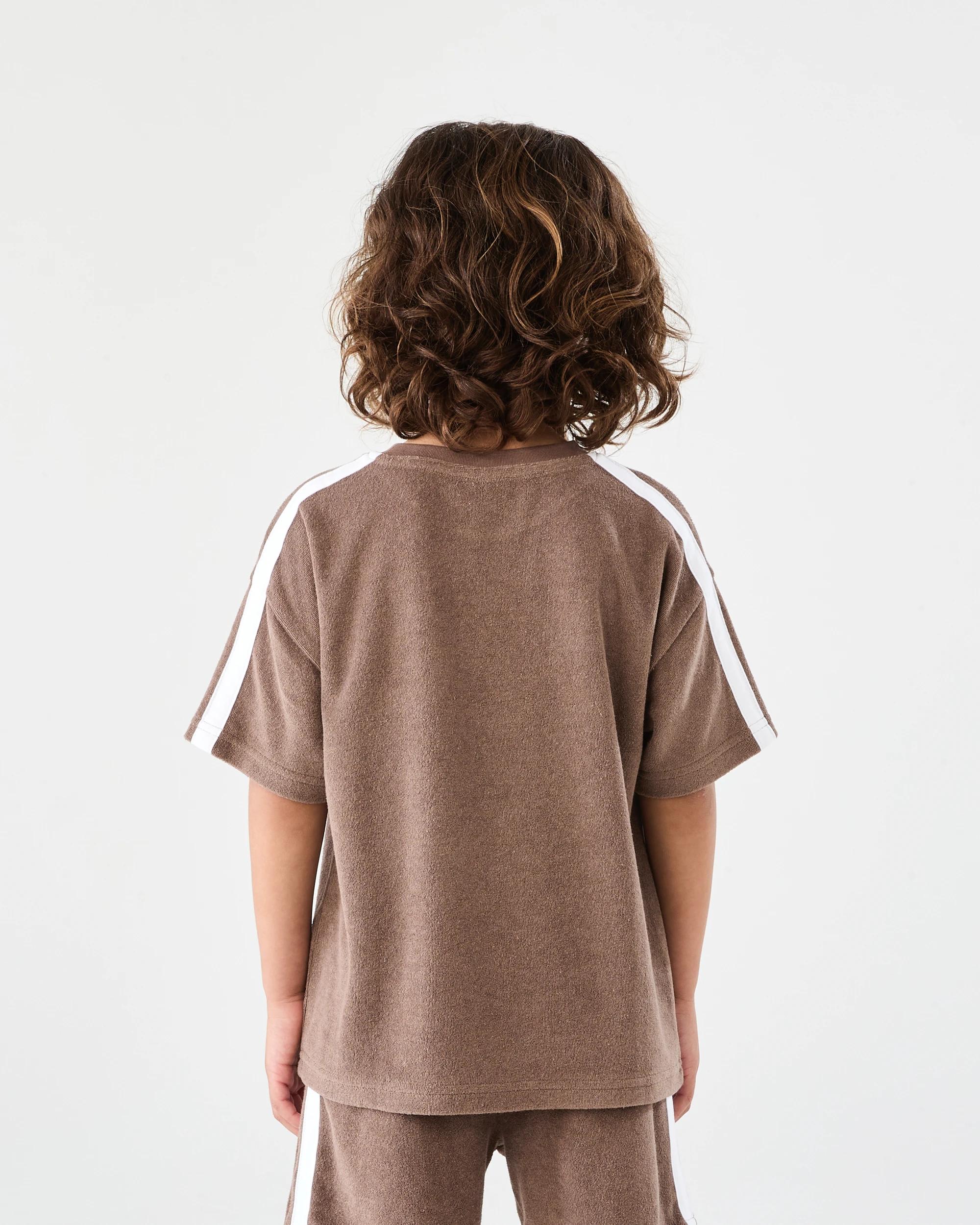 2 Terry Towelling T-shirt Mlky Brwn, 2 of 6