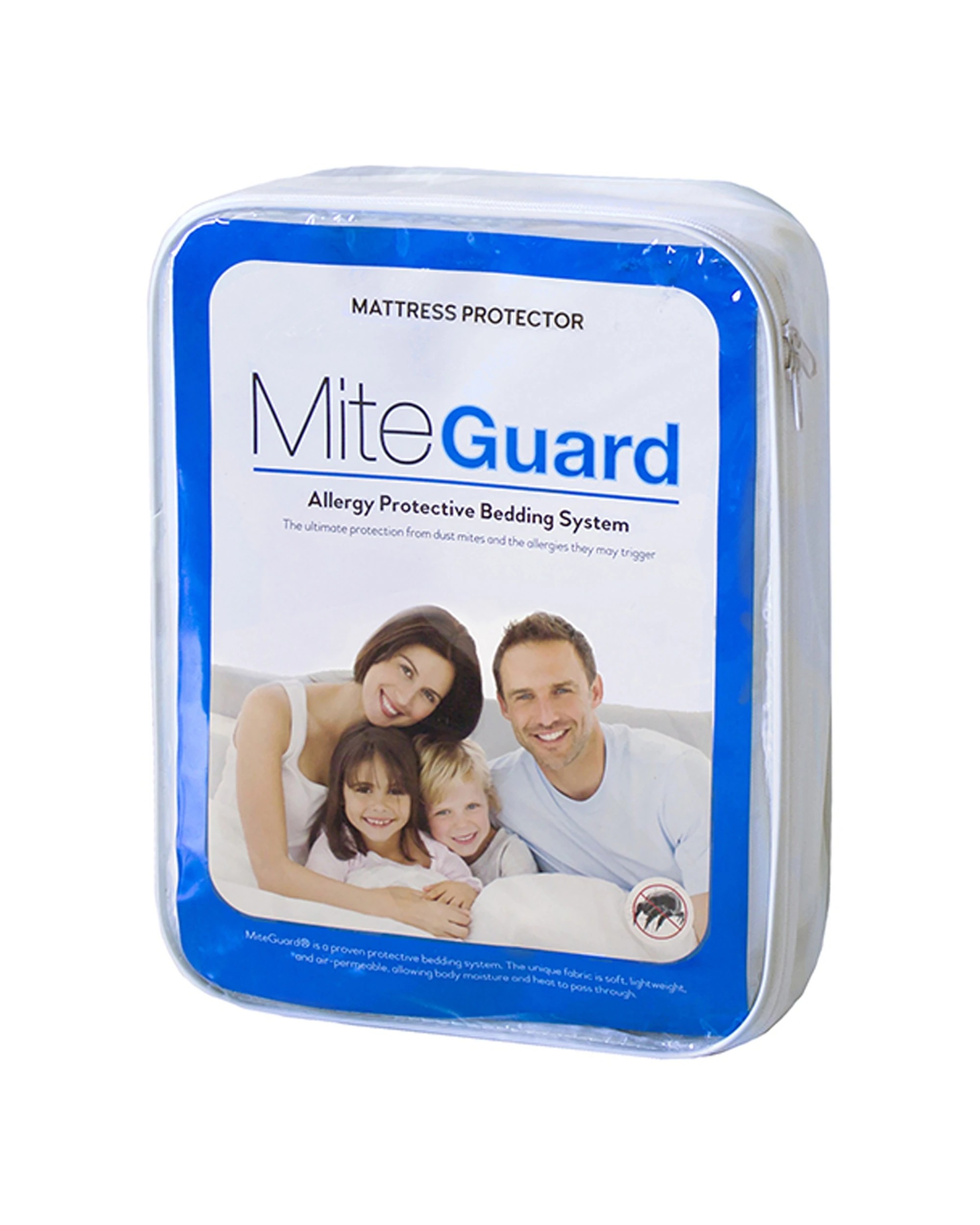 1 Bambury Mite-Guard Mattress Protector Soft Woven Home - White, 1 of 4