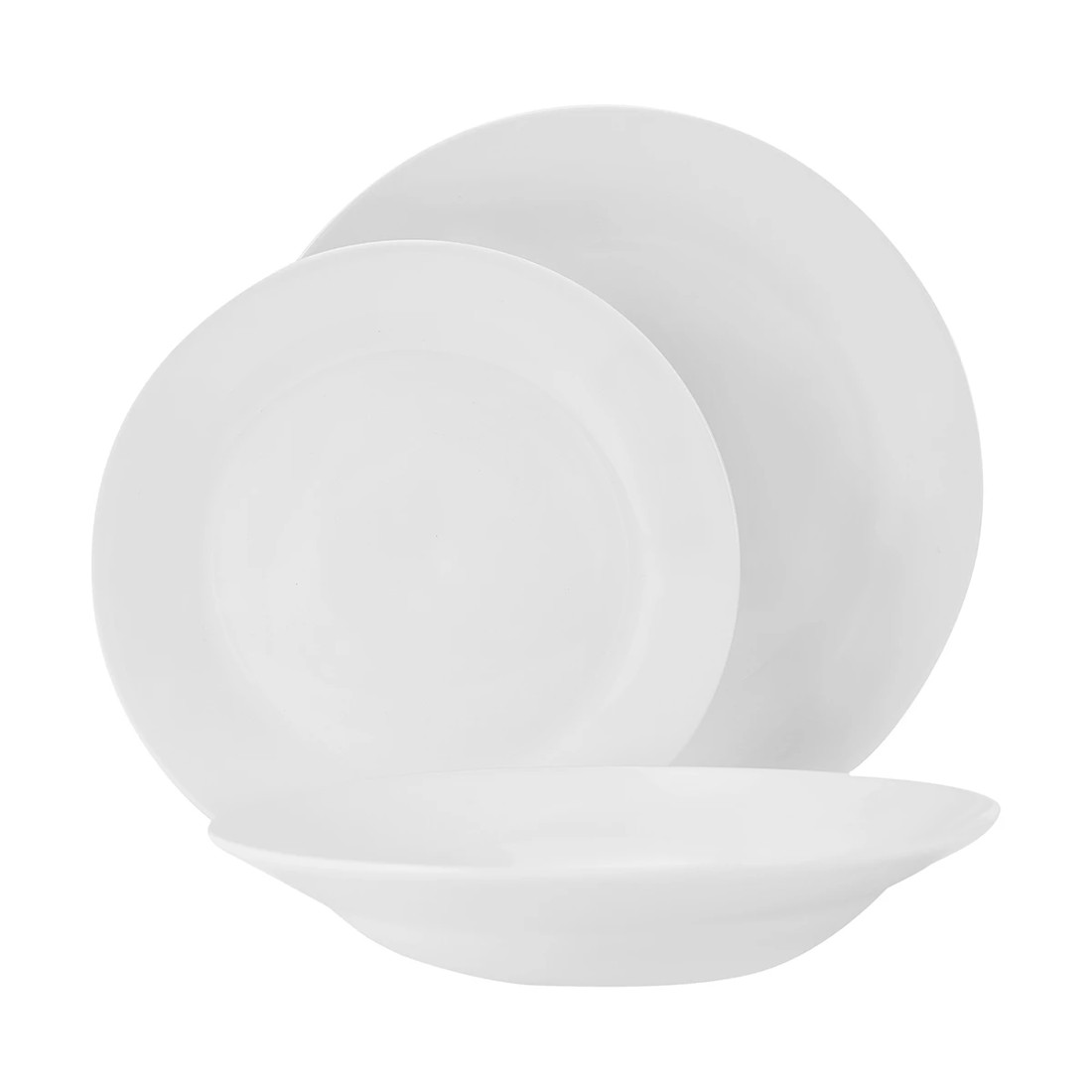 1 White 12 Piece Dinner Set, 1 of 9