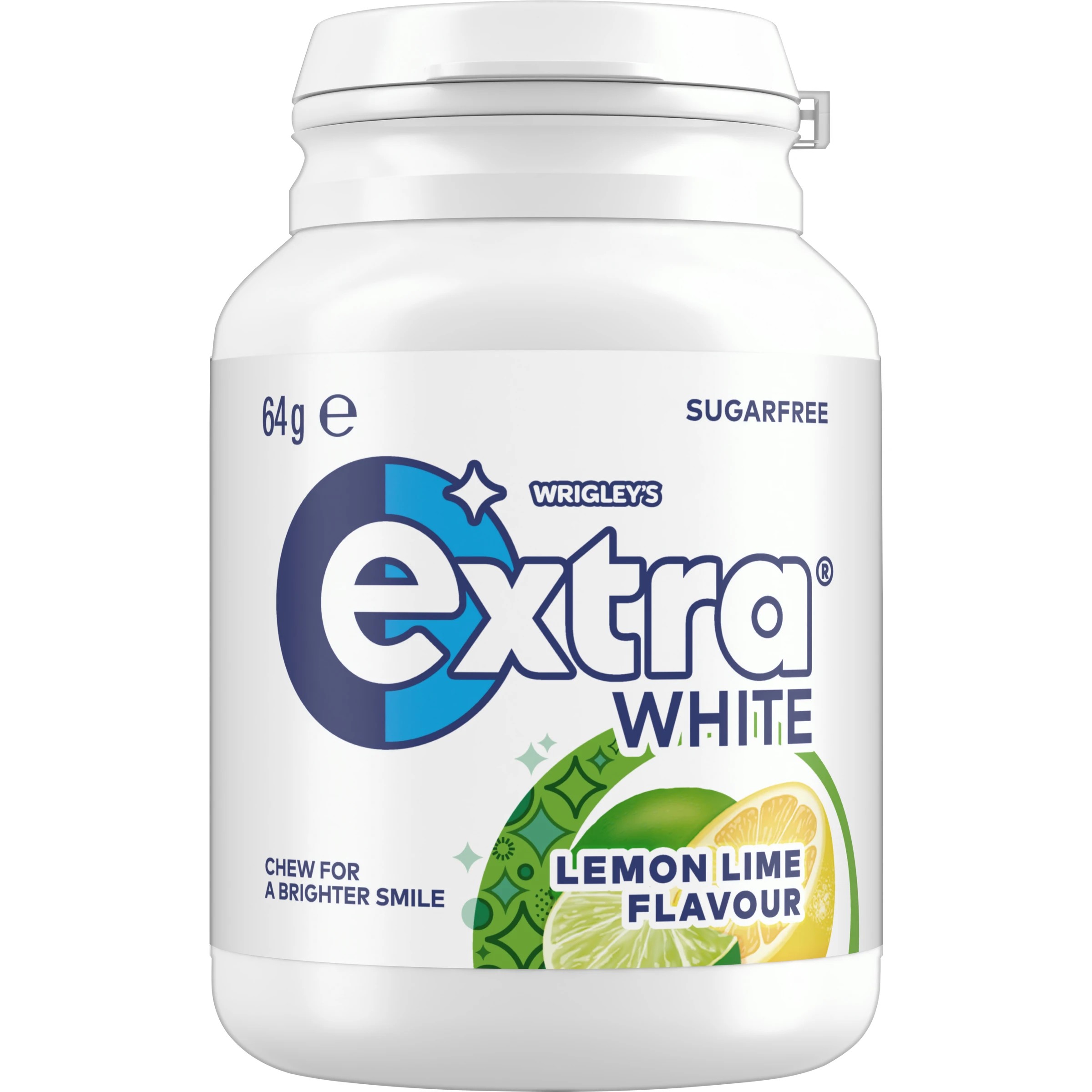 1 Wrigley's Extra White Lemon Lime Flavour Chewing Gum 64g, 1 of 3