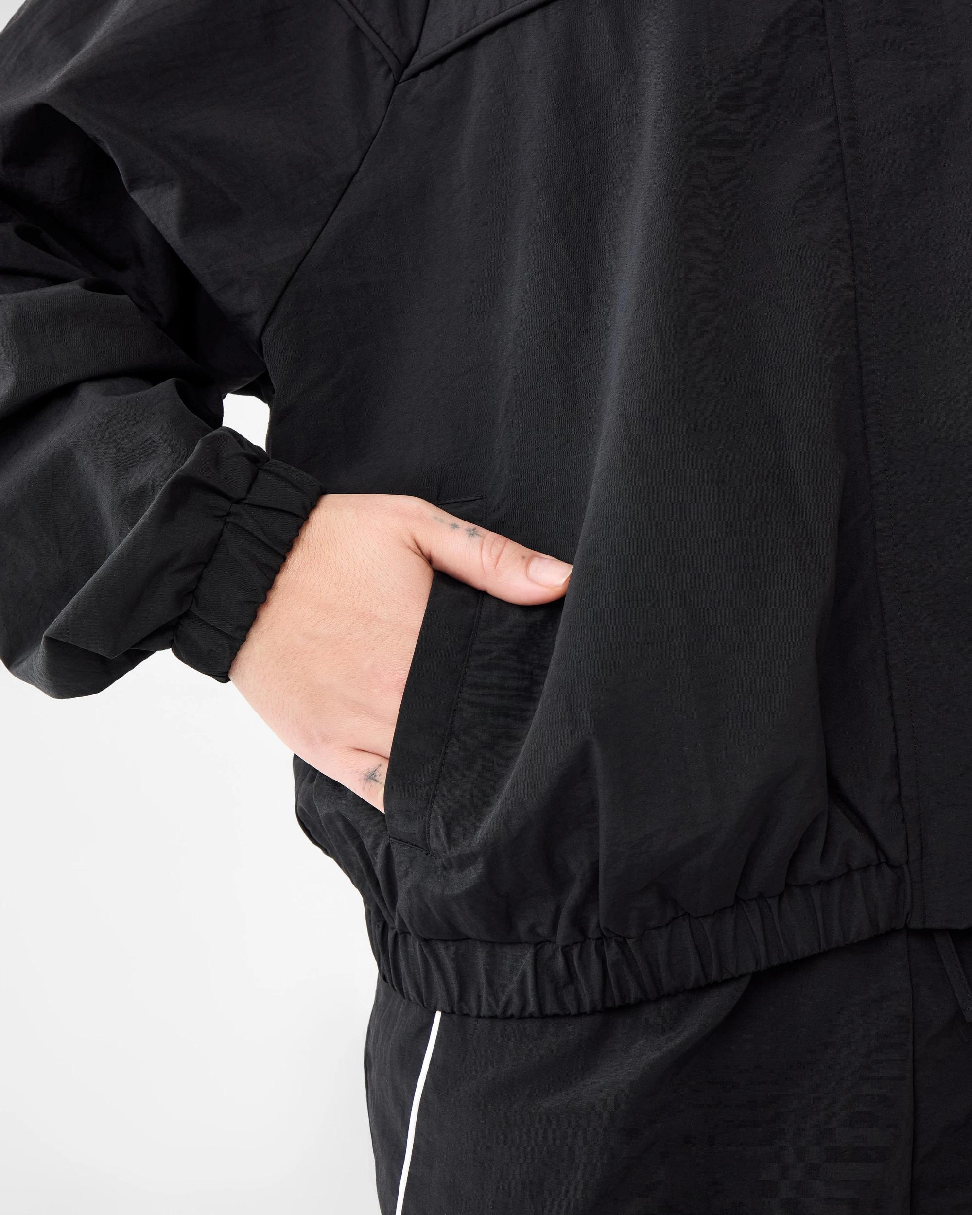 7 Sporty Zip Up Jacket Black, 7 of 9