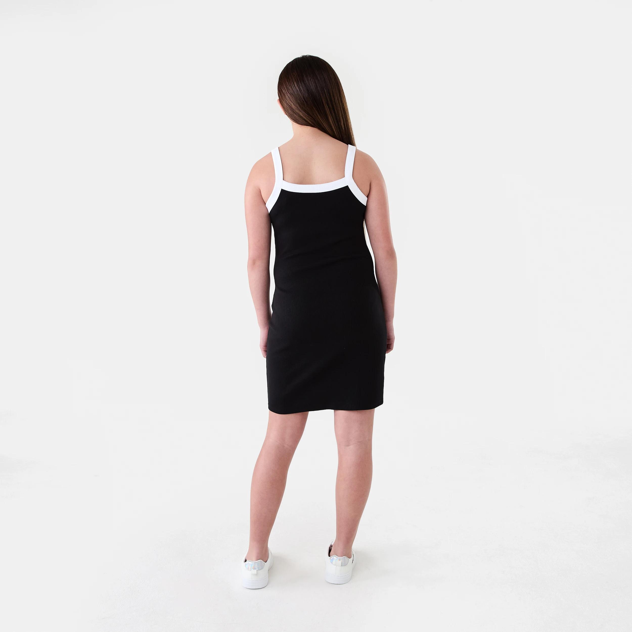 6 Rib Tank Dress Black, 6 of 6
