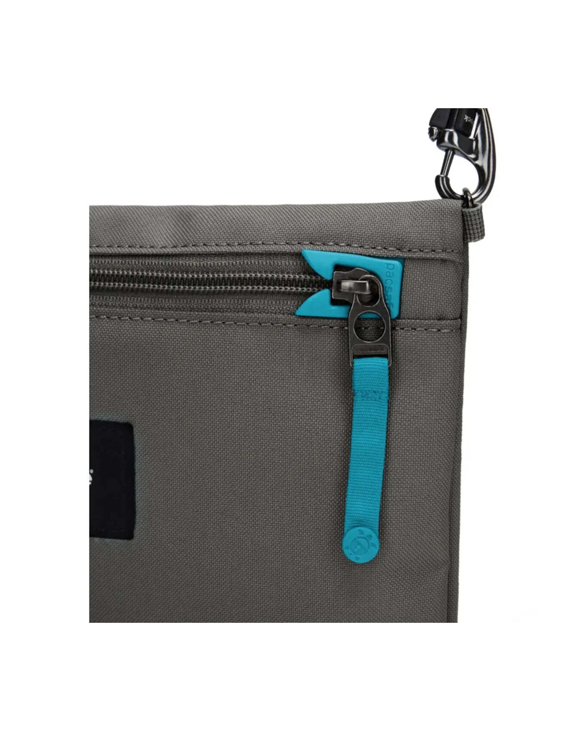 8 Pacsafe Go Anti-Theft Crossbody Pouch Convertible Strap Recycled Polyester Stone - Grey, 8 of 8