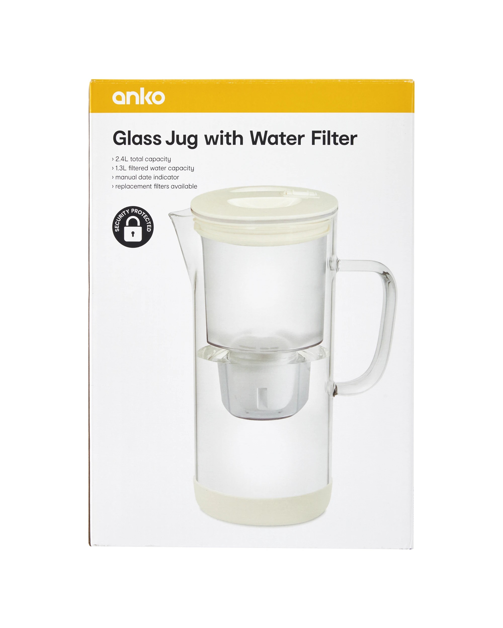 6 2.4L Glass Water Jug with Filter, 6 of 6