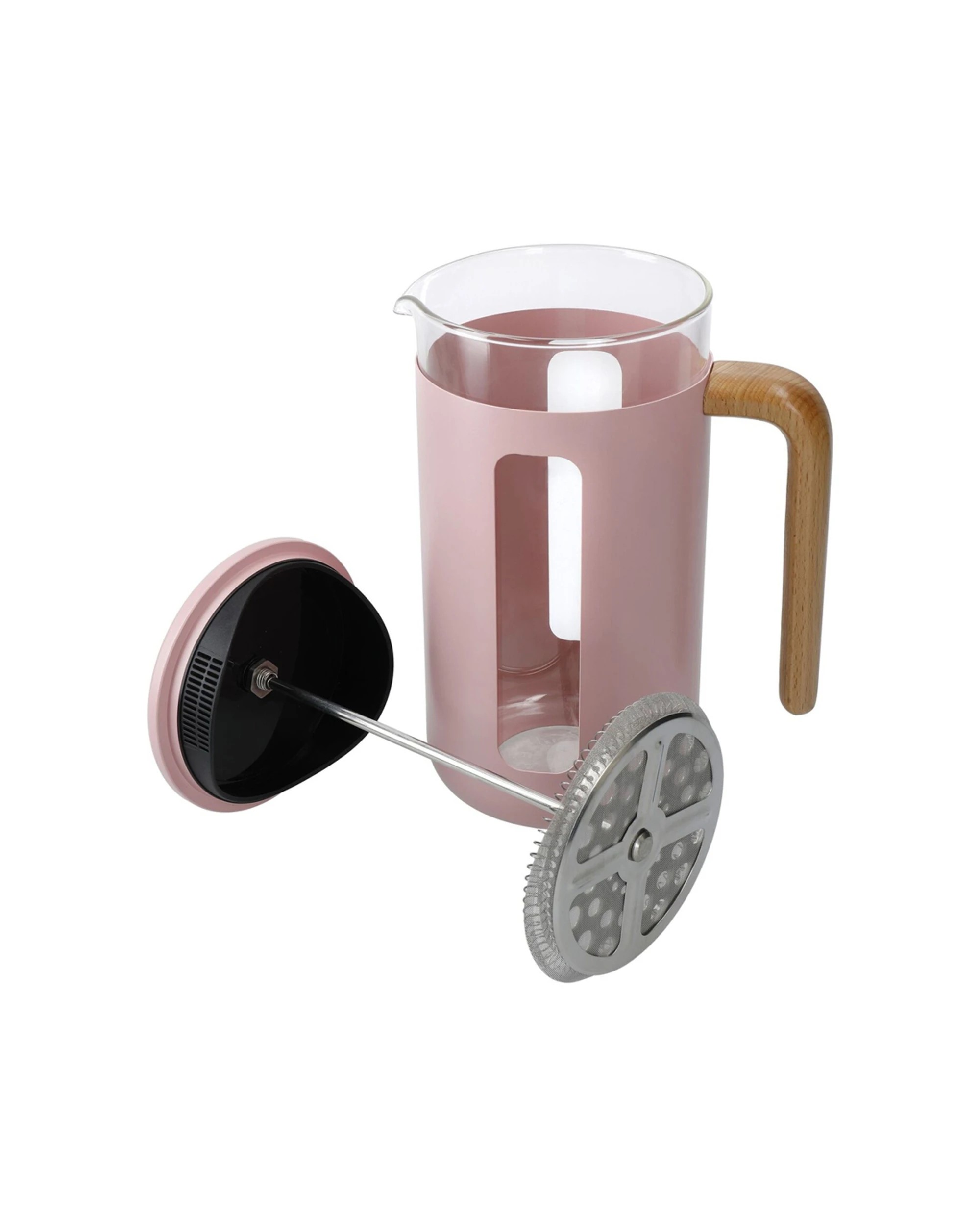 6 La Cafetiere Pisa 8-Cup 1L Stainless Steel Glass Coffee French Press - Pink, 6 of 8
