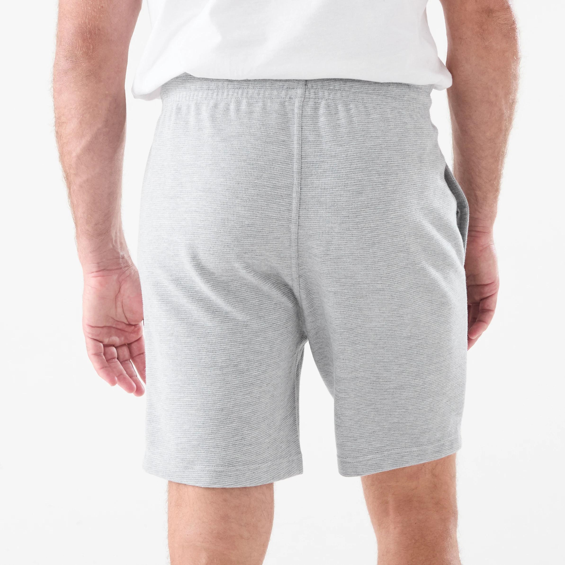 3 Textured Fleece Shorts MARLE GREY, 3 of 6