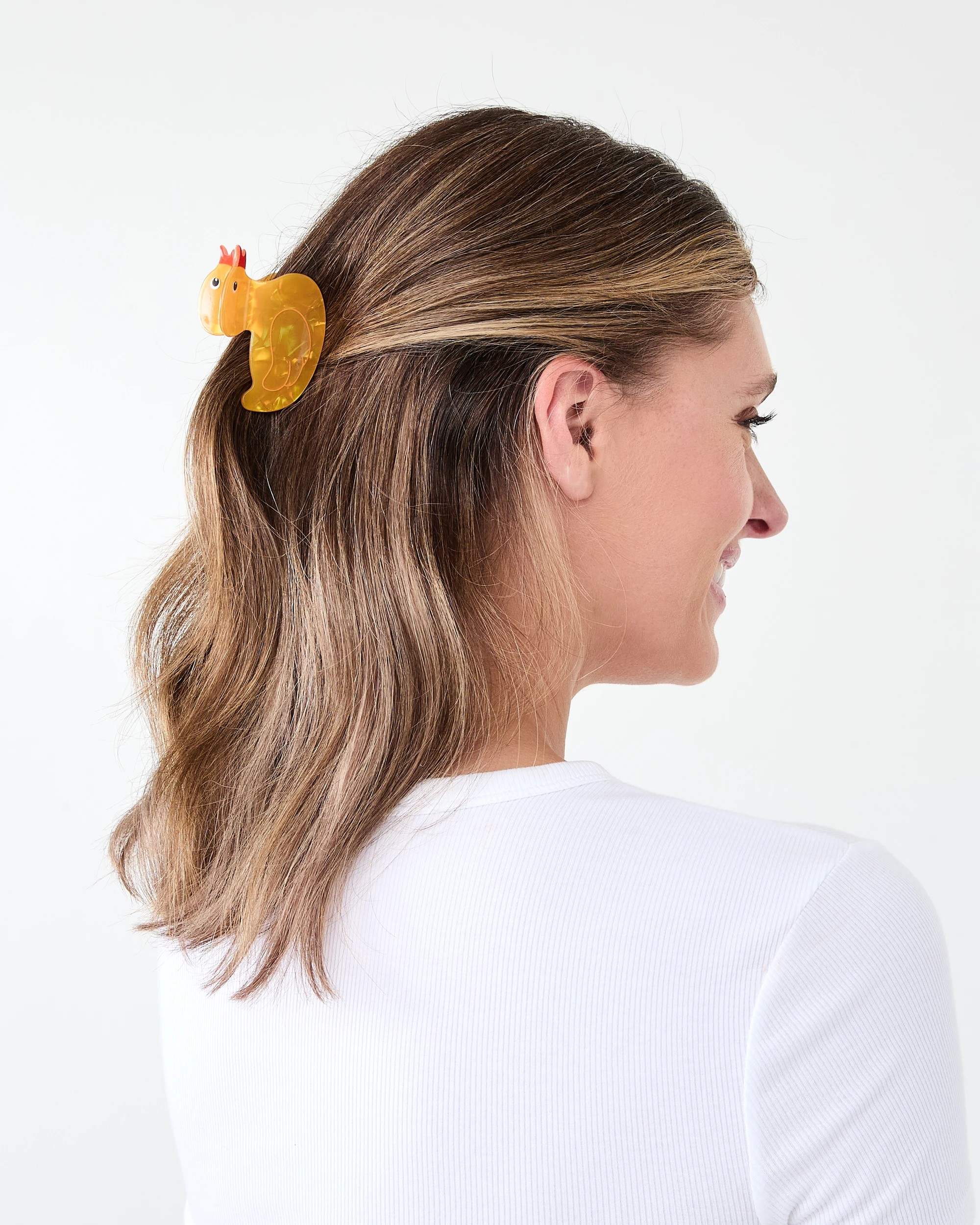 3 Yellow Duck Claw Hair Clip, 3 of 4