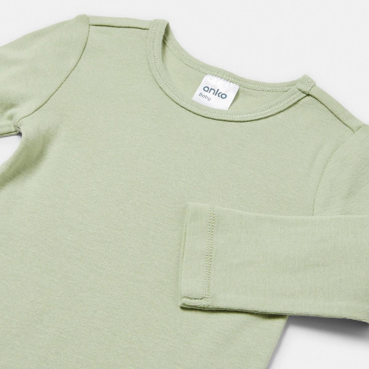 3 Everyday Long Sleeve Bodysuit Desgreen C, 3 of 3