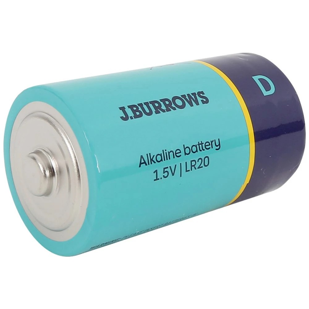 5 J.Burrows D Alkaline Batteries 3 Pack, 5 of 7