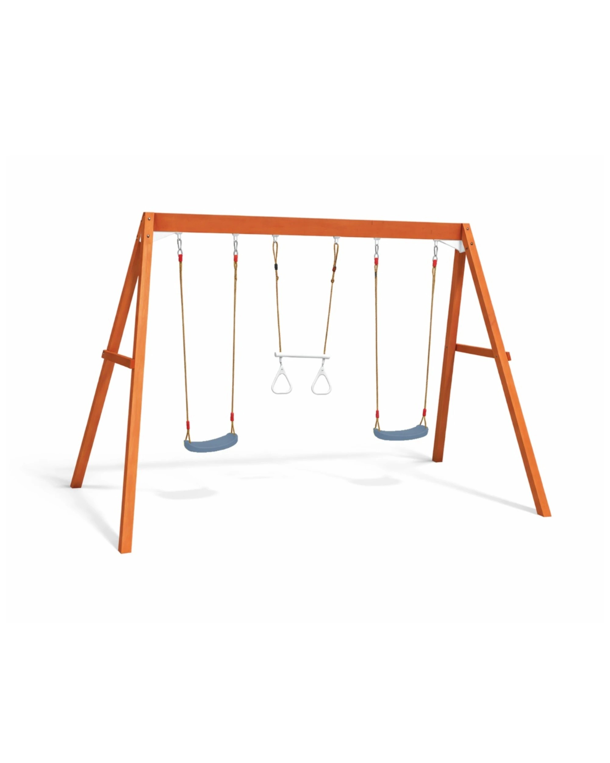 1 Hide & Seek Kids Waratah Timber Swing Set - Pearl Blue, 1 of 5