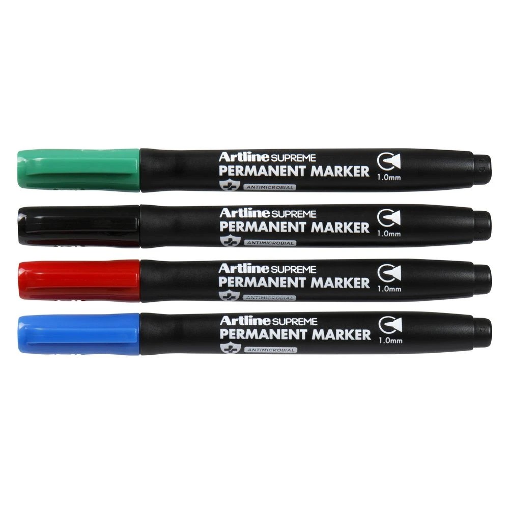 3 Artline Supreme Permanent Markers Core Assorted 4 Pack, 3 of 3