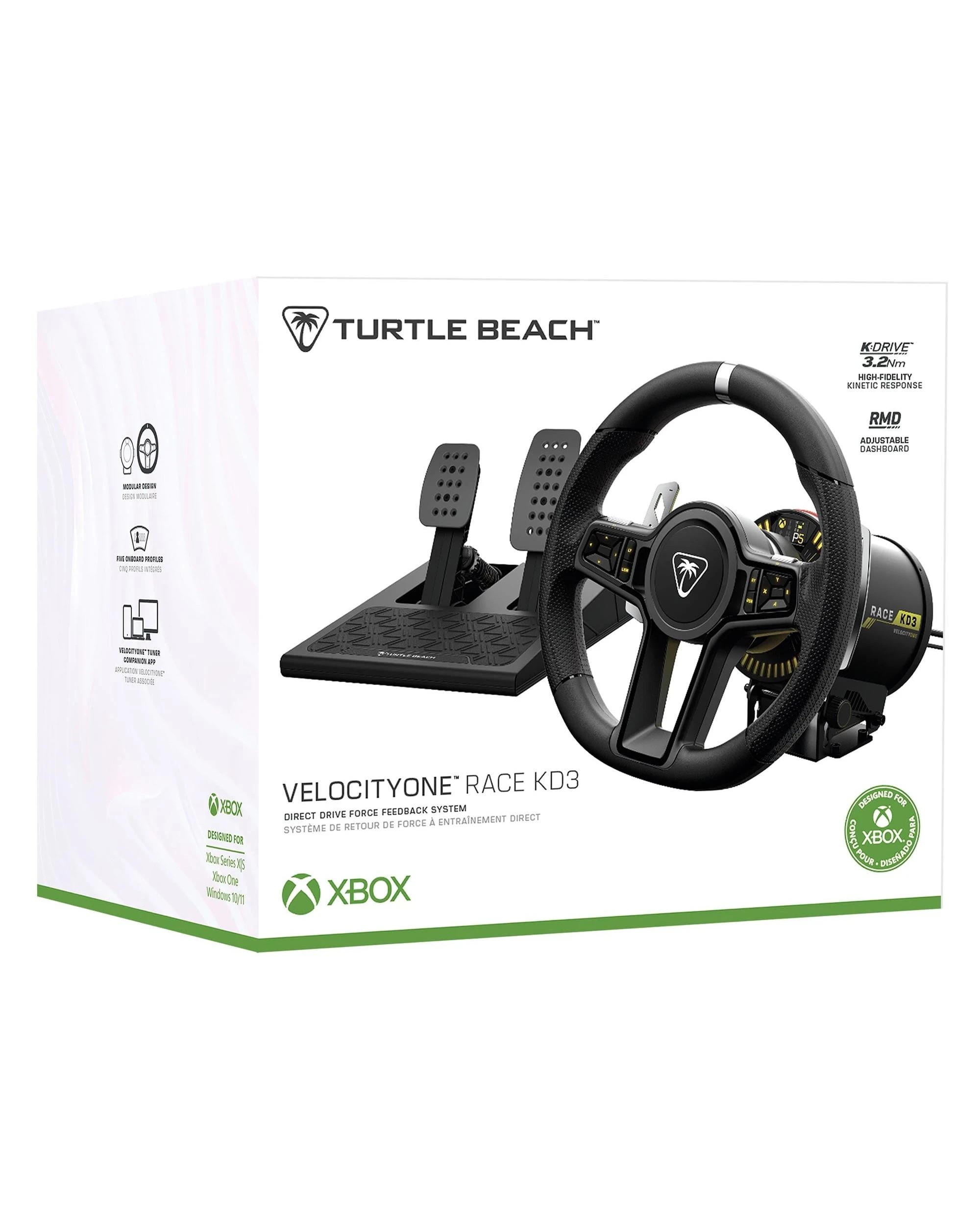 2 Turtle Beach VelocityOne Race KD3 Racing Wheel and Pedals, 2 of 10