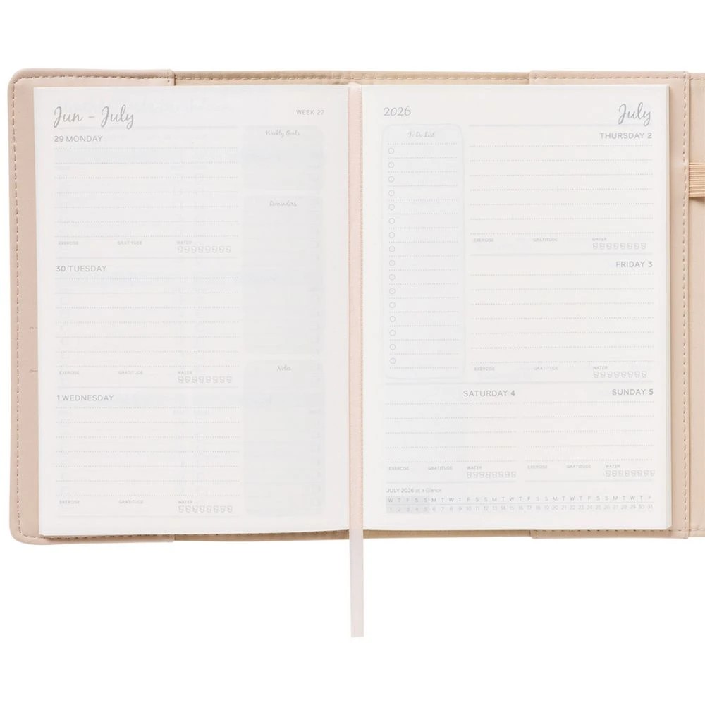 7 Otto A5 Day To Page Zip Diary FY26/27 Cream, 7 of 7