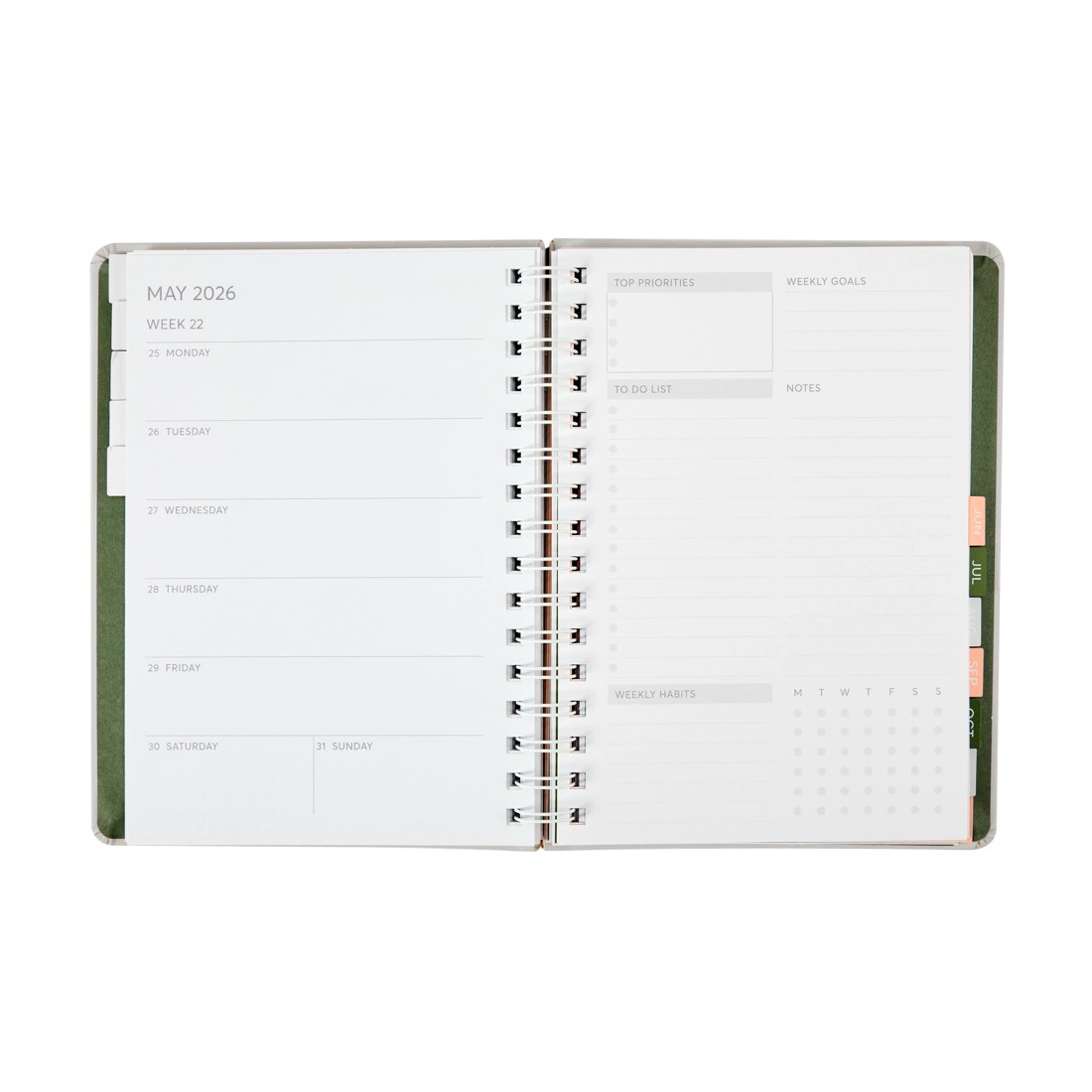 3 2026 Weekly Goals Diary, 3 of 8