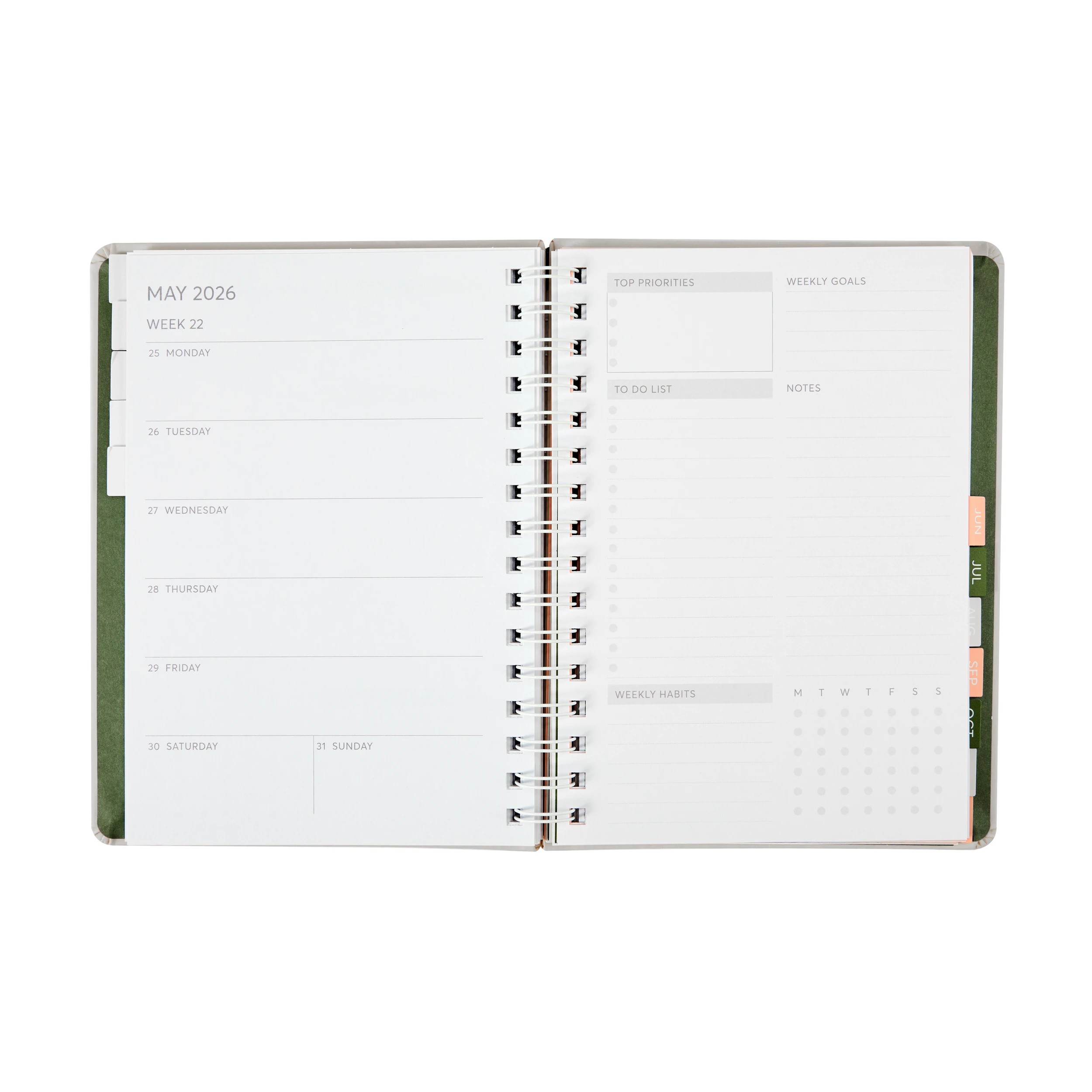 3 2026 Weekly Goals Diary, 3 of 8