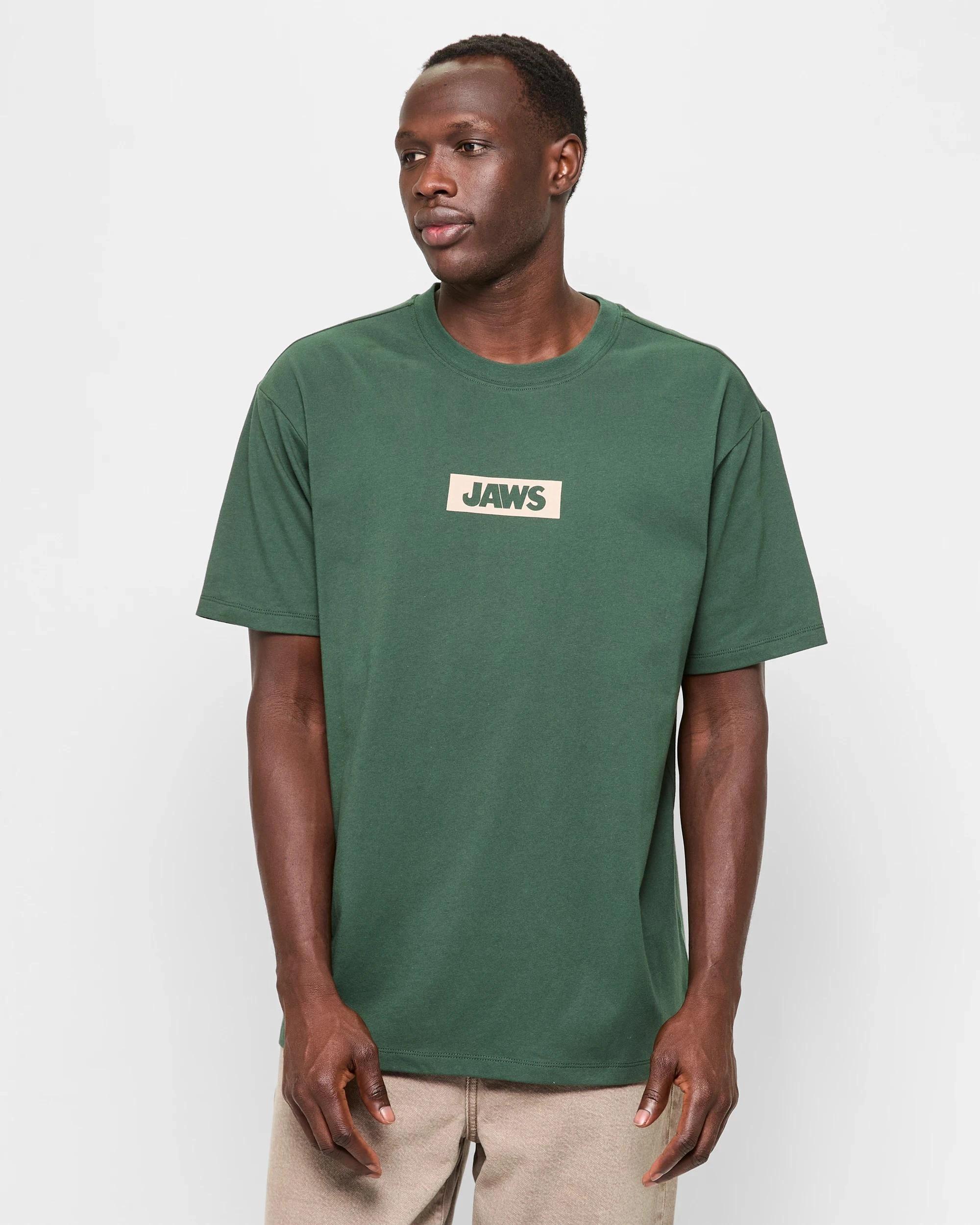 1 Licensed Australian Cotton Jaws T-Shirt GREEN, 1 of 6