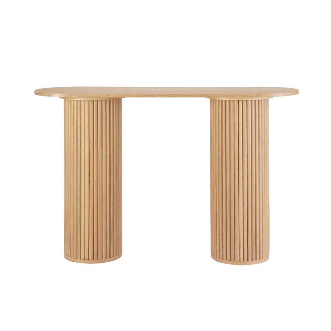 5 Artiss Console Table Oval 115CM  Blake - Natural, 5 of 8