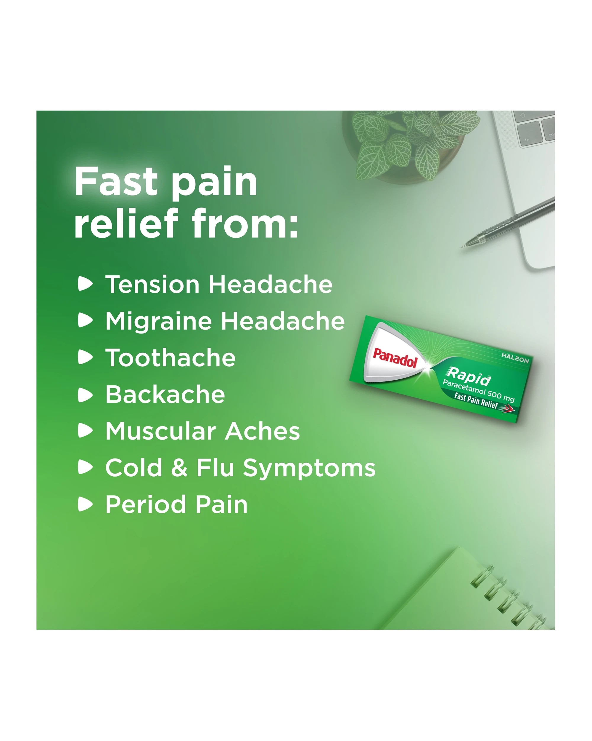 8 16 Pack Panadol Rapid Paracetamol 500mg, 8 of 10