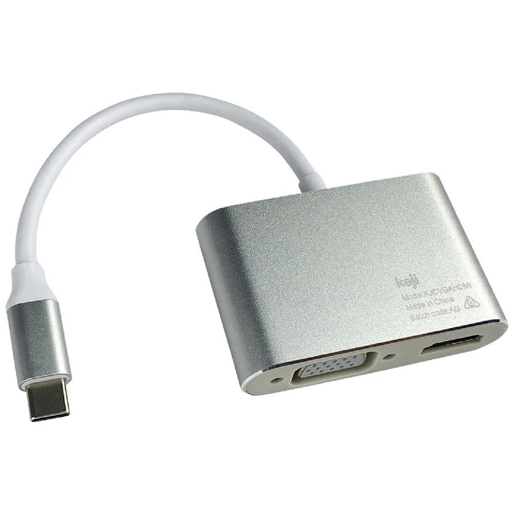 1 Keji Adapter USB-C to HDMI and VGA, 1 of 4