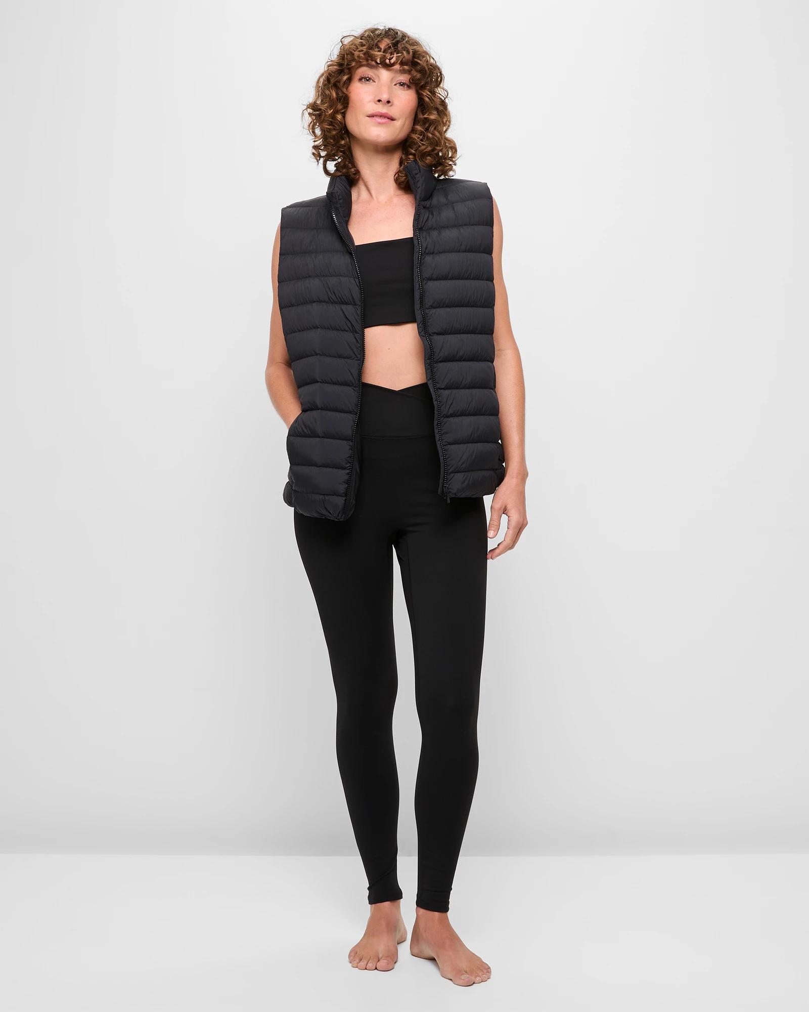 2 Target Active Low Impact Strappy Back Studio Soft Crop Top BLACK, 2 of 5