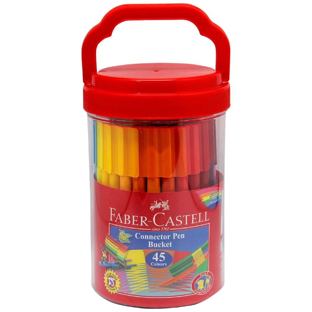 1 Faber-Castell Connector Pens in Bucket 45 Pack, 1 of 3
