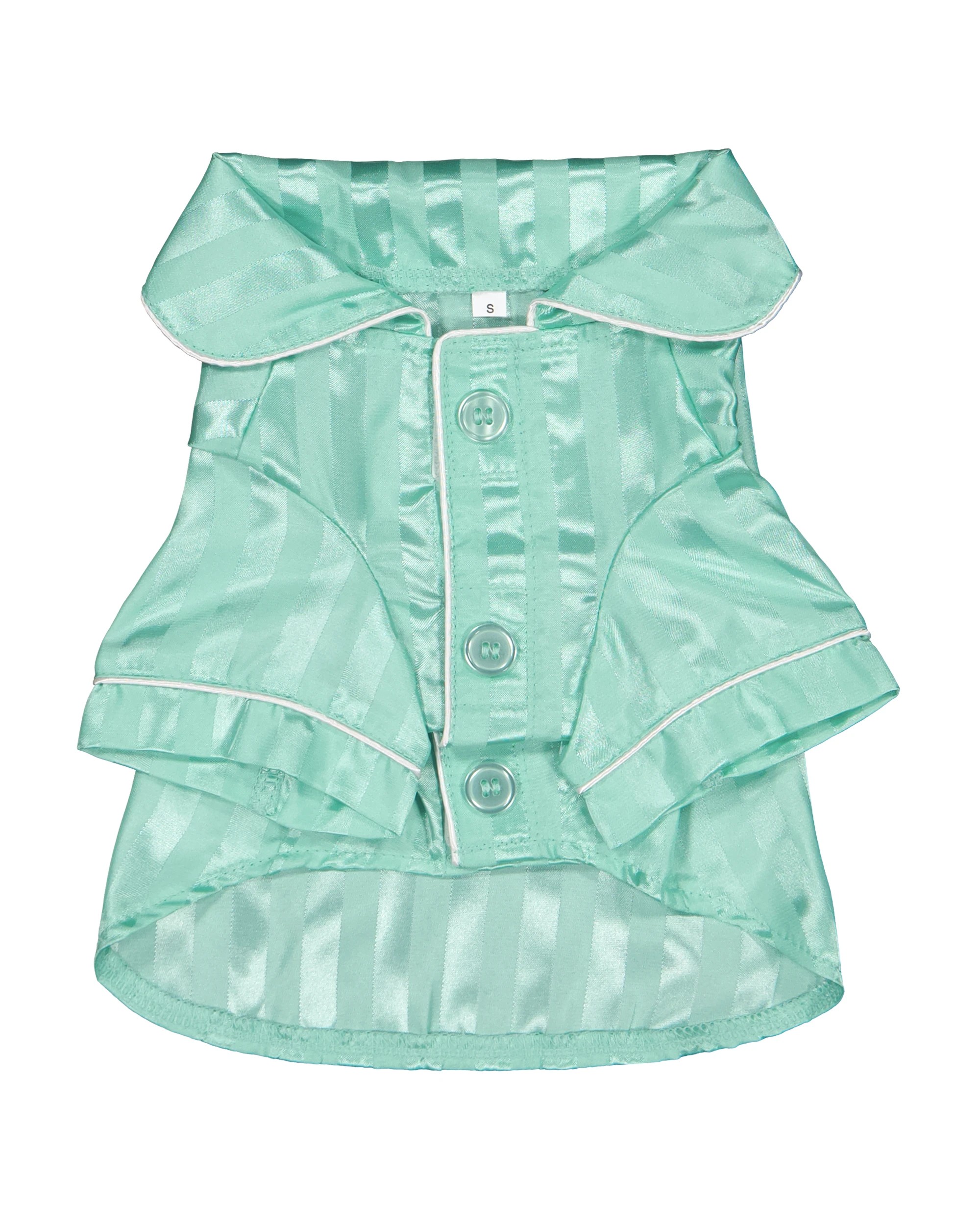 6 Pet Satin Pyjamas - Small, Aqua, 6 of 9