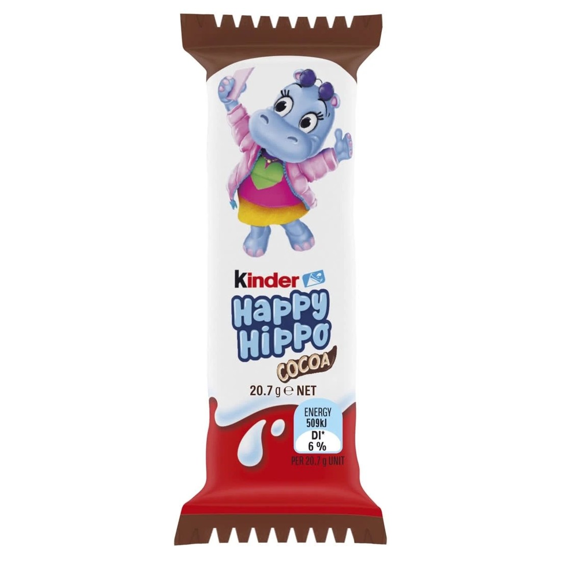 2 5 Pack Kinder Happy Hippo Cocoa Biscuit 103.5g, 2 of 3