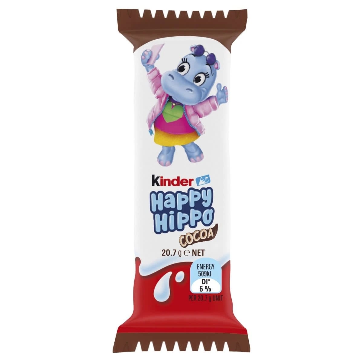 2 5 Pack Kinder Happy Hippo Cocoa Biscuit 103.5g, 2 of 3