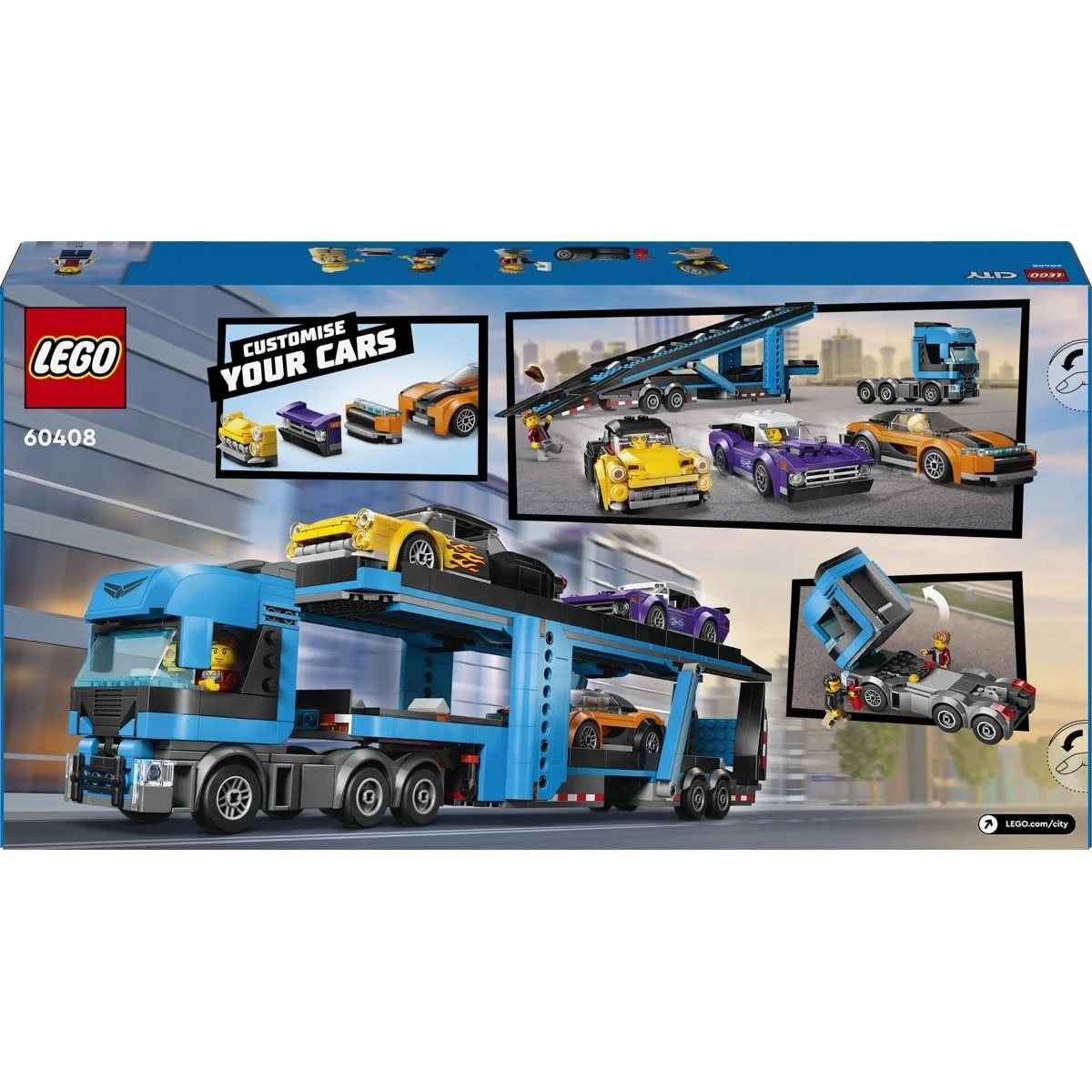 10 LEGO City Big Vehicles Car Transporter Truck with Sports Cars 60408, 10 of 10