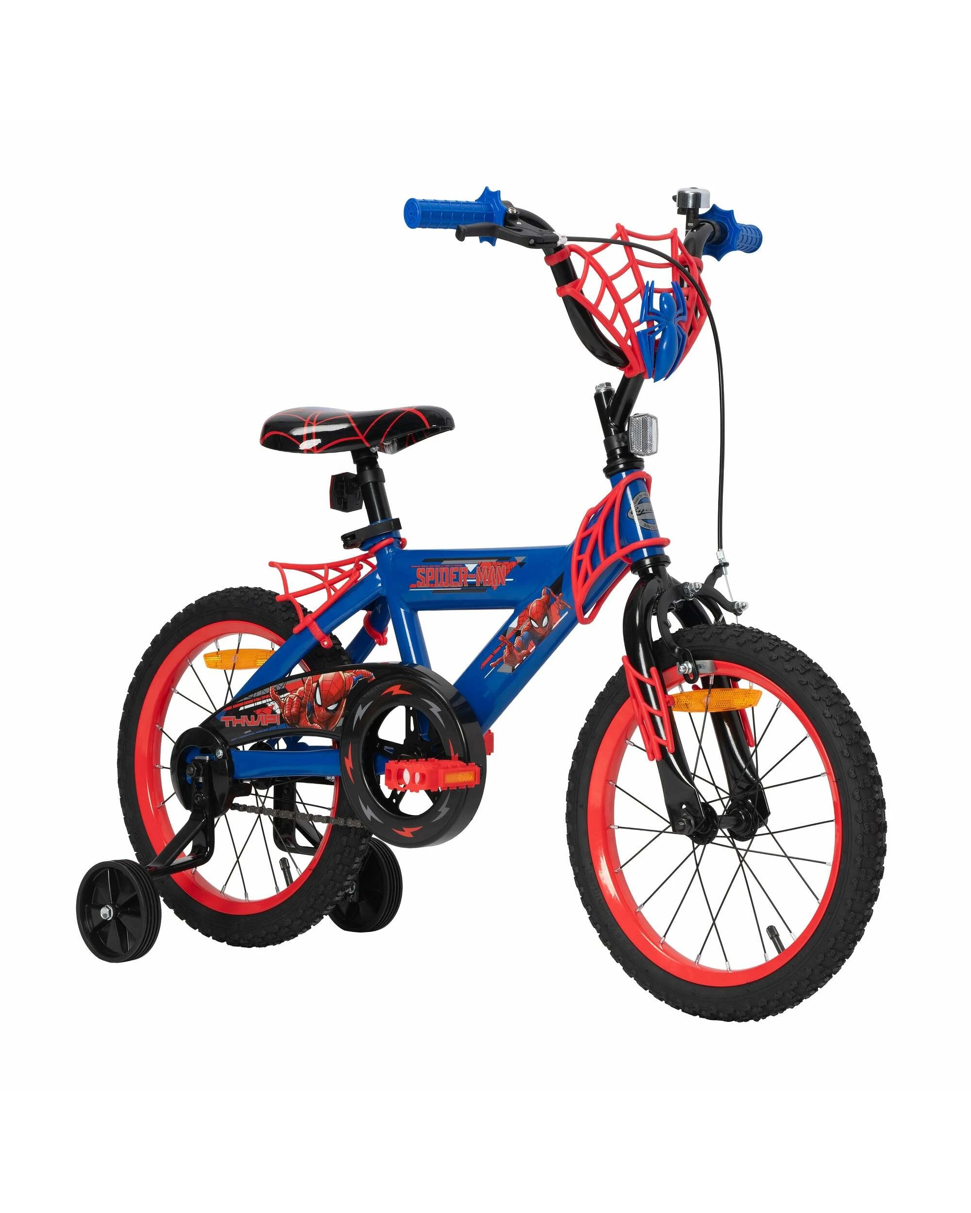 1 Marvel Spider-Man 40cm 3D Kids Bike - Blue, 1 of 6