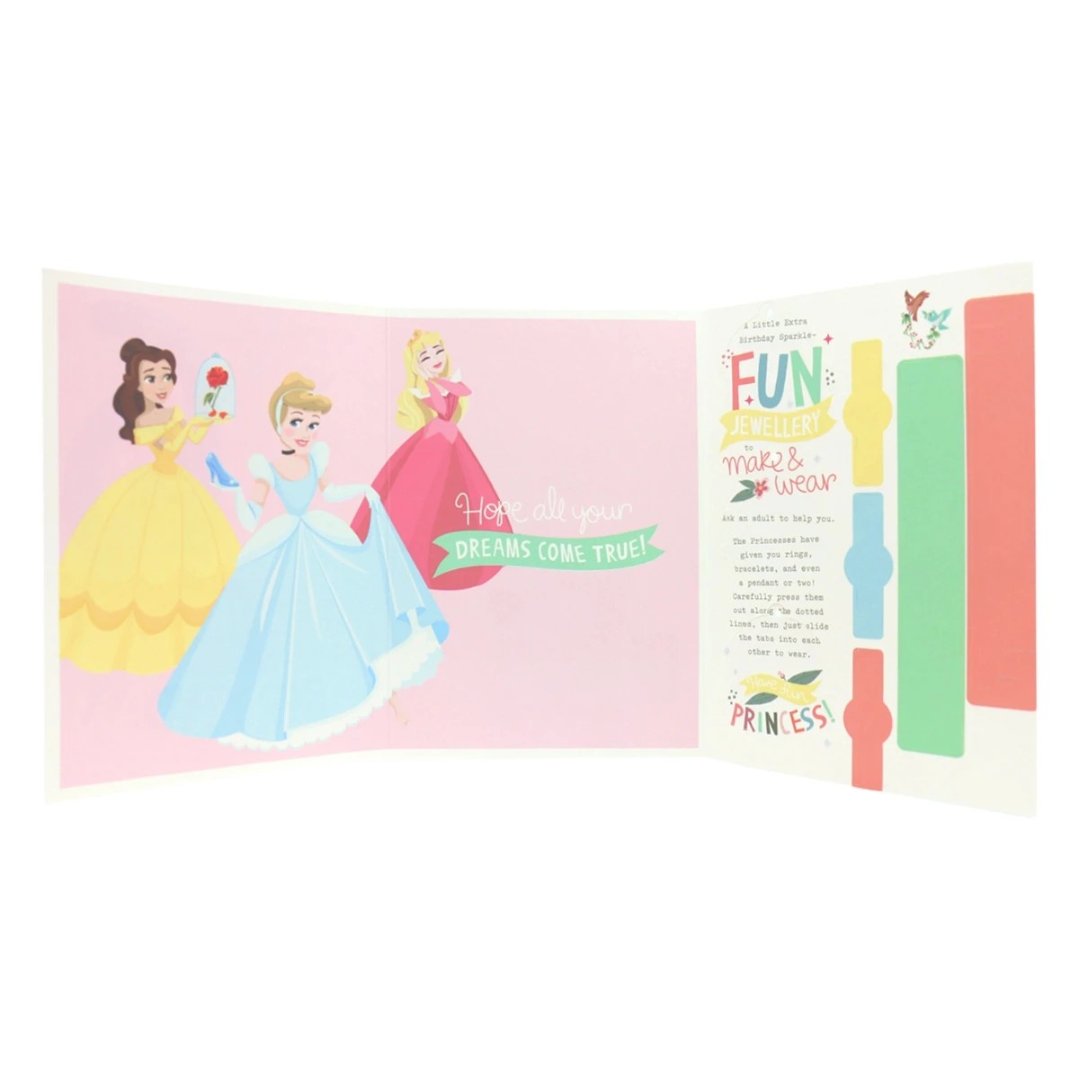2 Connections from Hallmark Disney Princess 6th Birthday Card - Make and Wear Paper Jewellery, 2 of 4