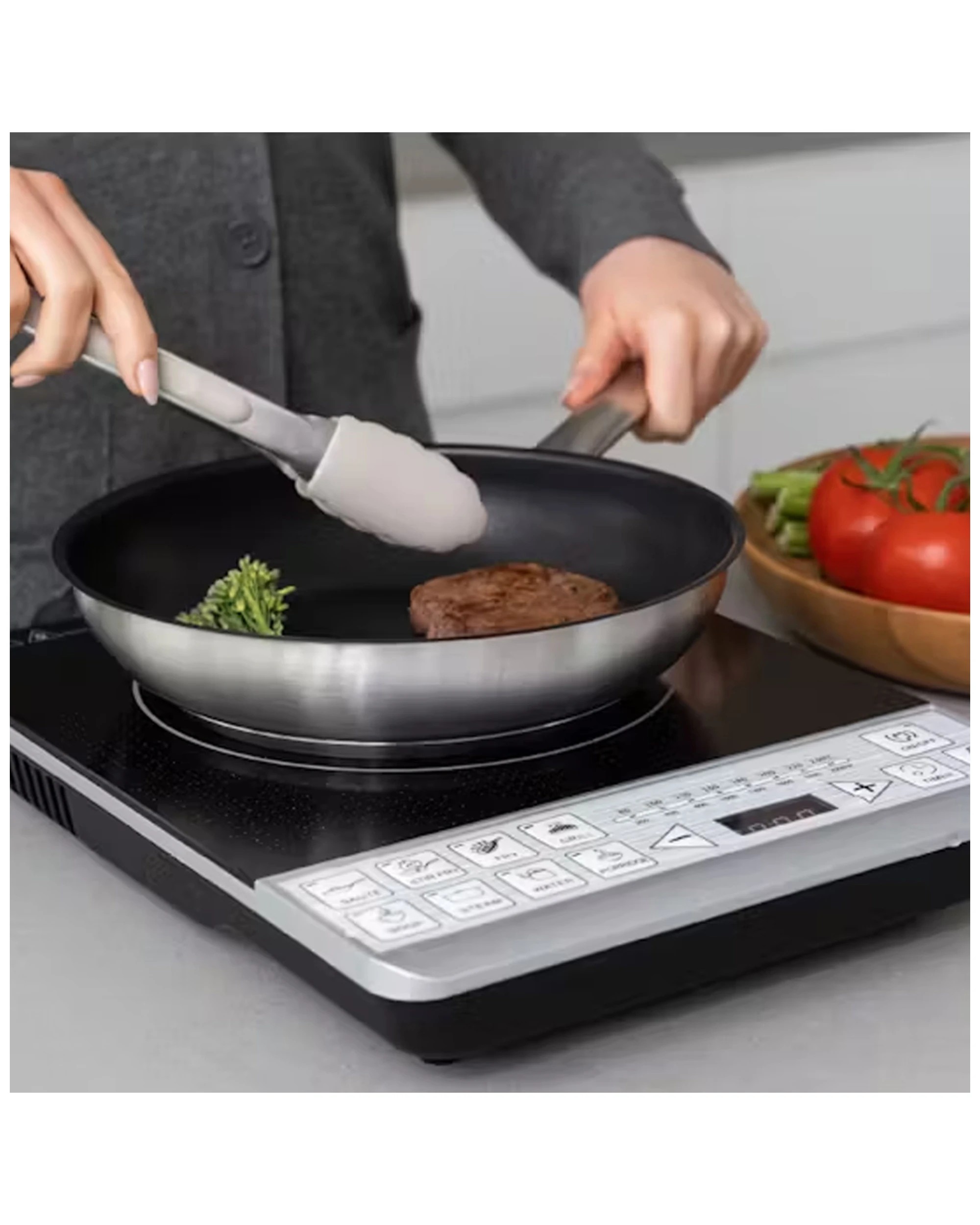 2 Healthy Choice 2000w Electric Portable Induction Cooktop/cooker Led Display - Black, 2 of 3