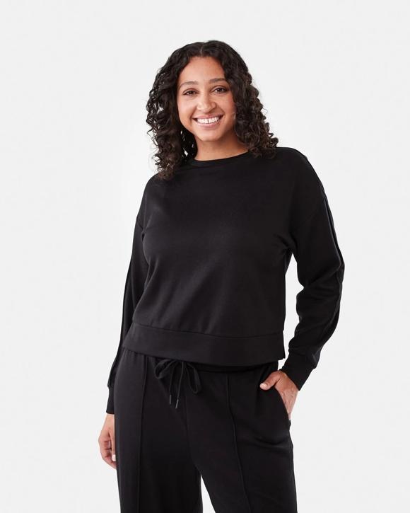 Soft Touch Boxy Crew Sweatshirt