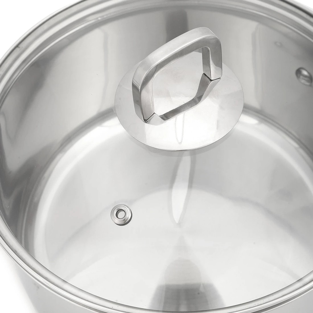 6 20cm Stainless Steel Saucepan with Aluminium  Base, 6 of 8