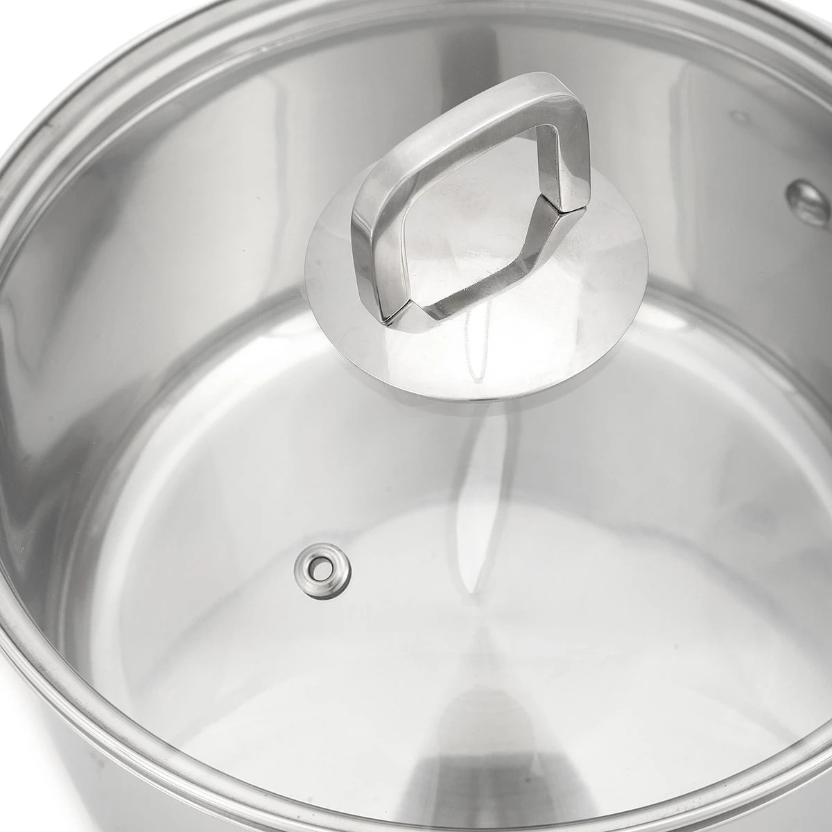 6 20cm Stainless Steel Saucepan with Aluminium  Base, 6 of 8