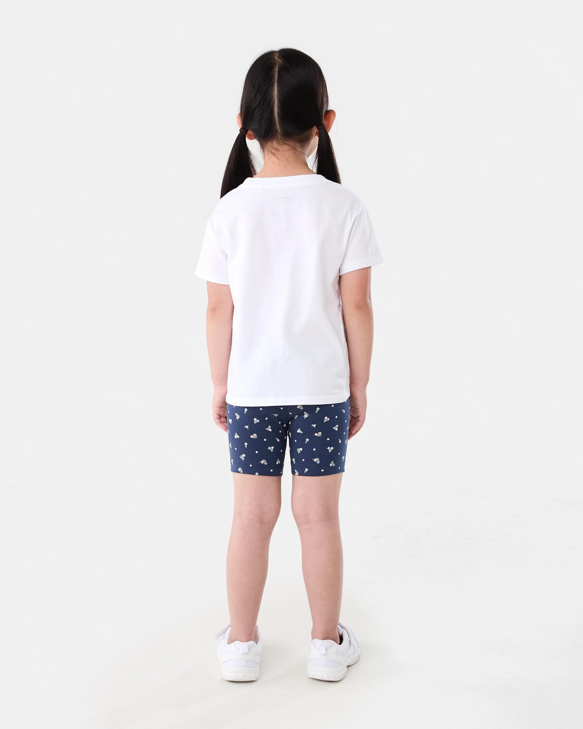 6 Printed Bike Shorts Nvy Floral, 6 of 6