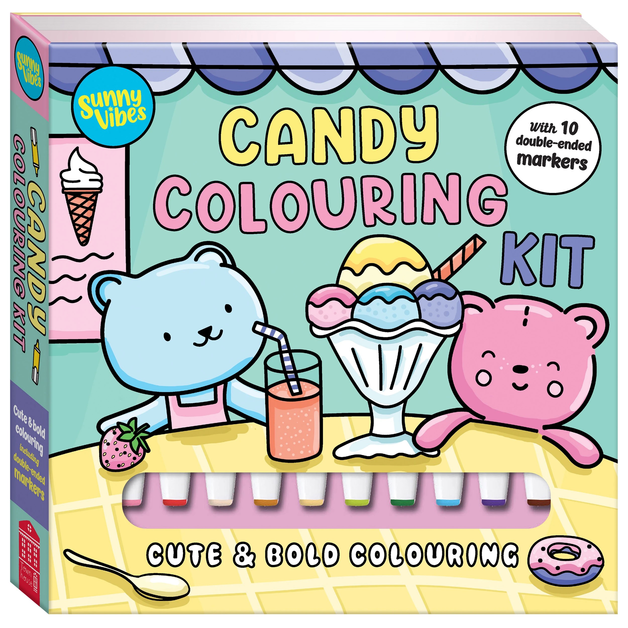 1 Sunny Vibes Candy Colouring Kit - Book, 1 of 4