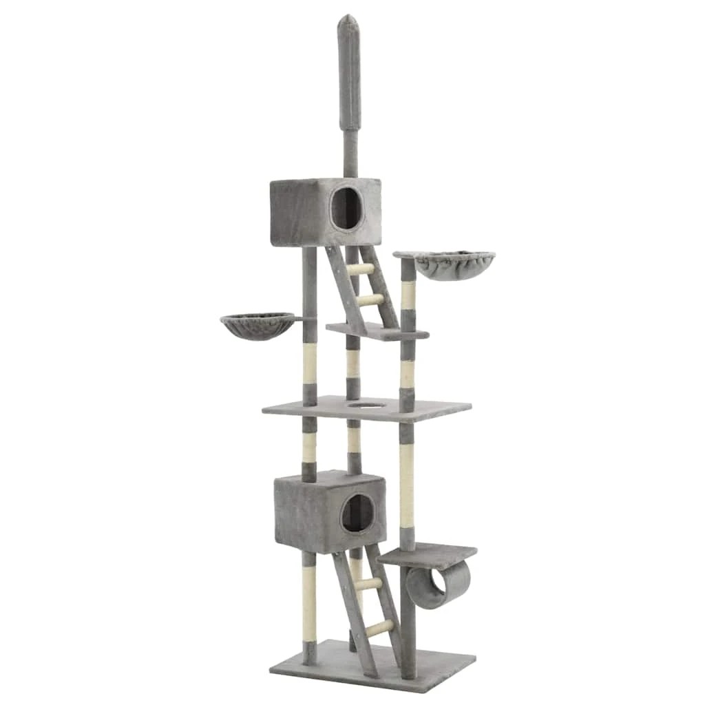 2 Vidaxl Cat Tree With Sisal Scratching Posts 230- - Grey, 2 of 6
