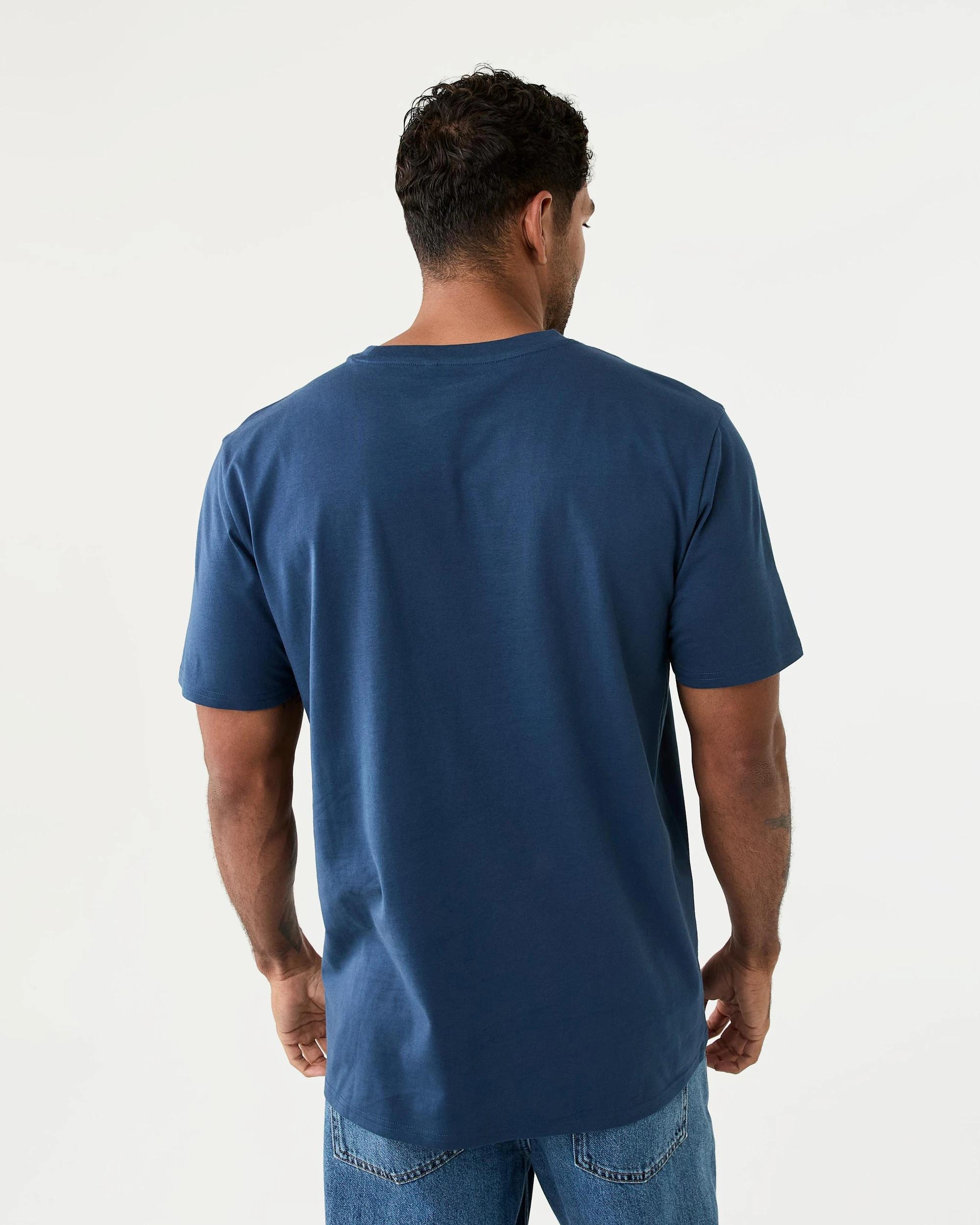 3 Cotton Crew Neck T-shirt Insig Blue, 3 of 6